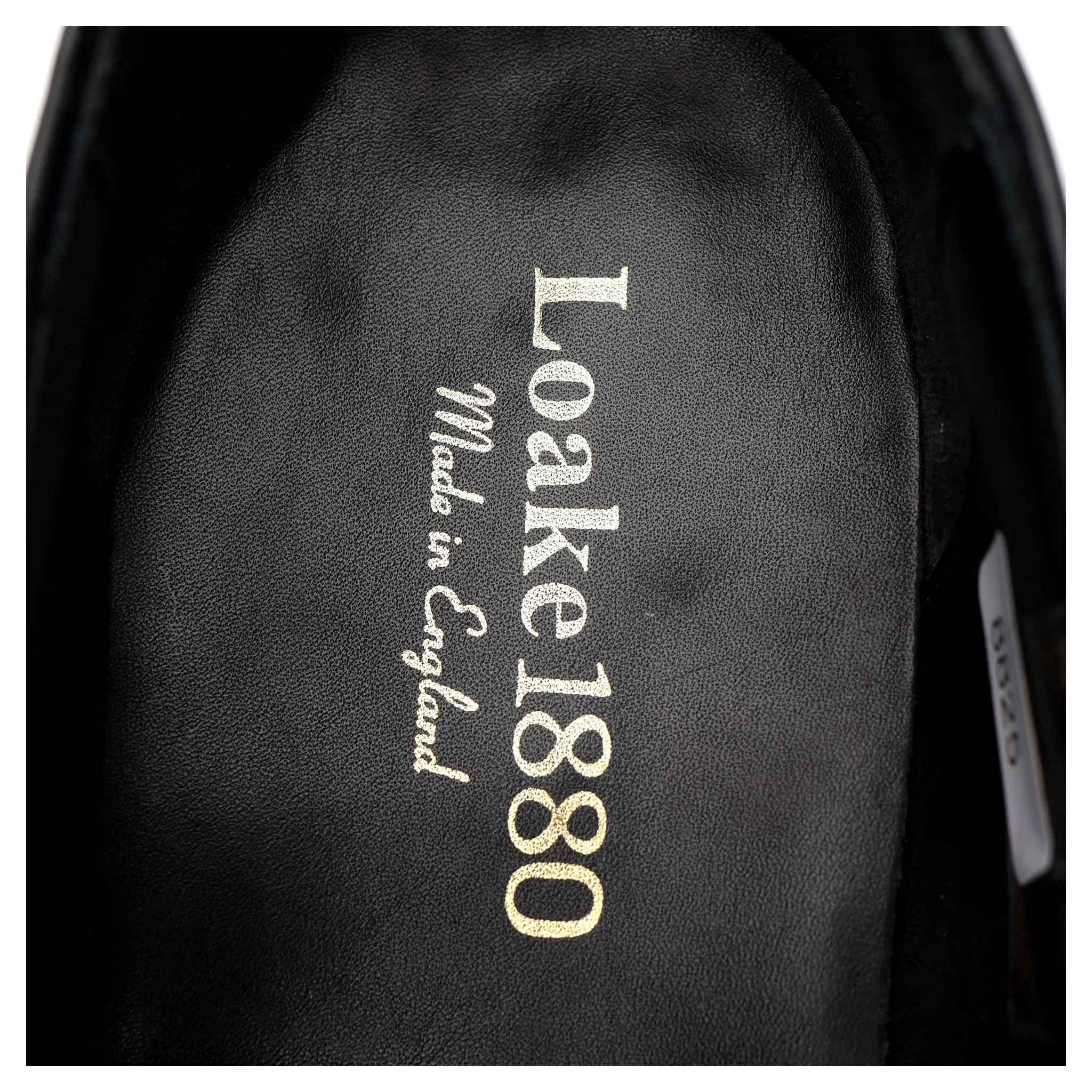 1880 'Temple' Black Leather Tassel Loafer UK 9 F