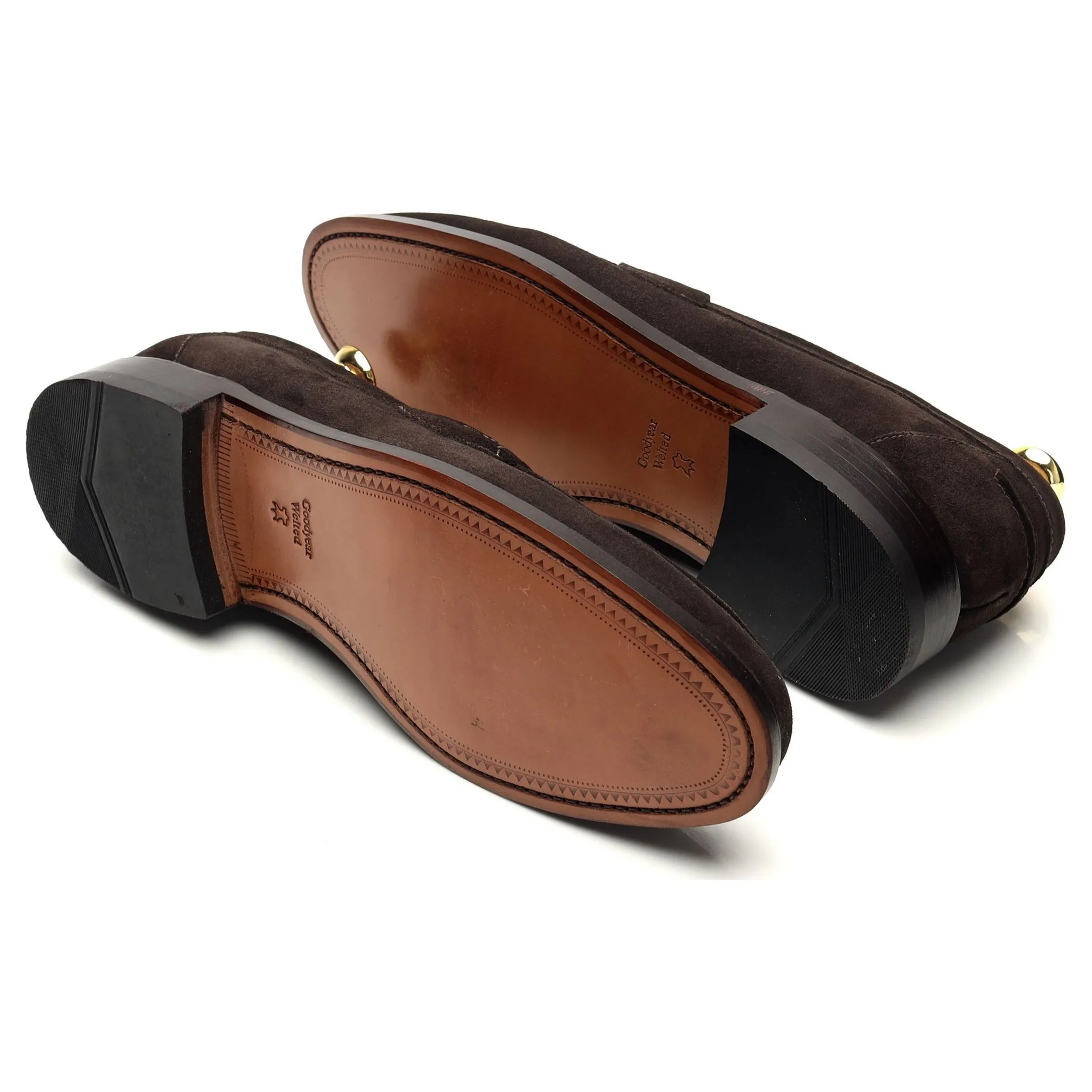'256' Dark Brown Suede Loafer UK 7.5 F