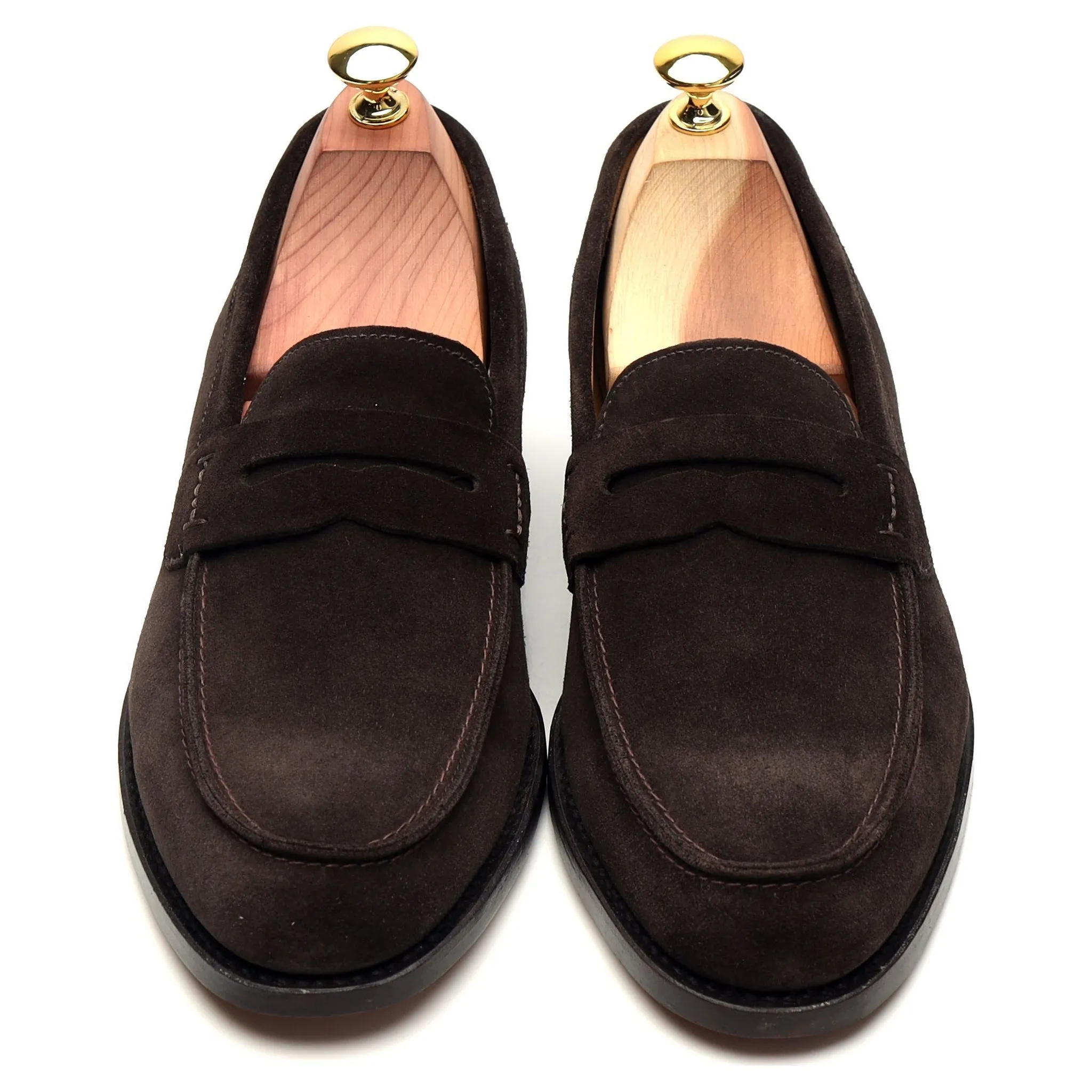 '256' Dark Brown Suede Loafer UK 7.5 F