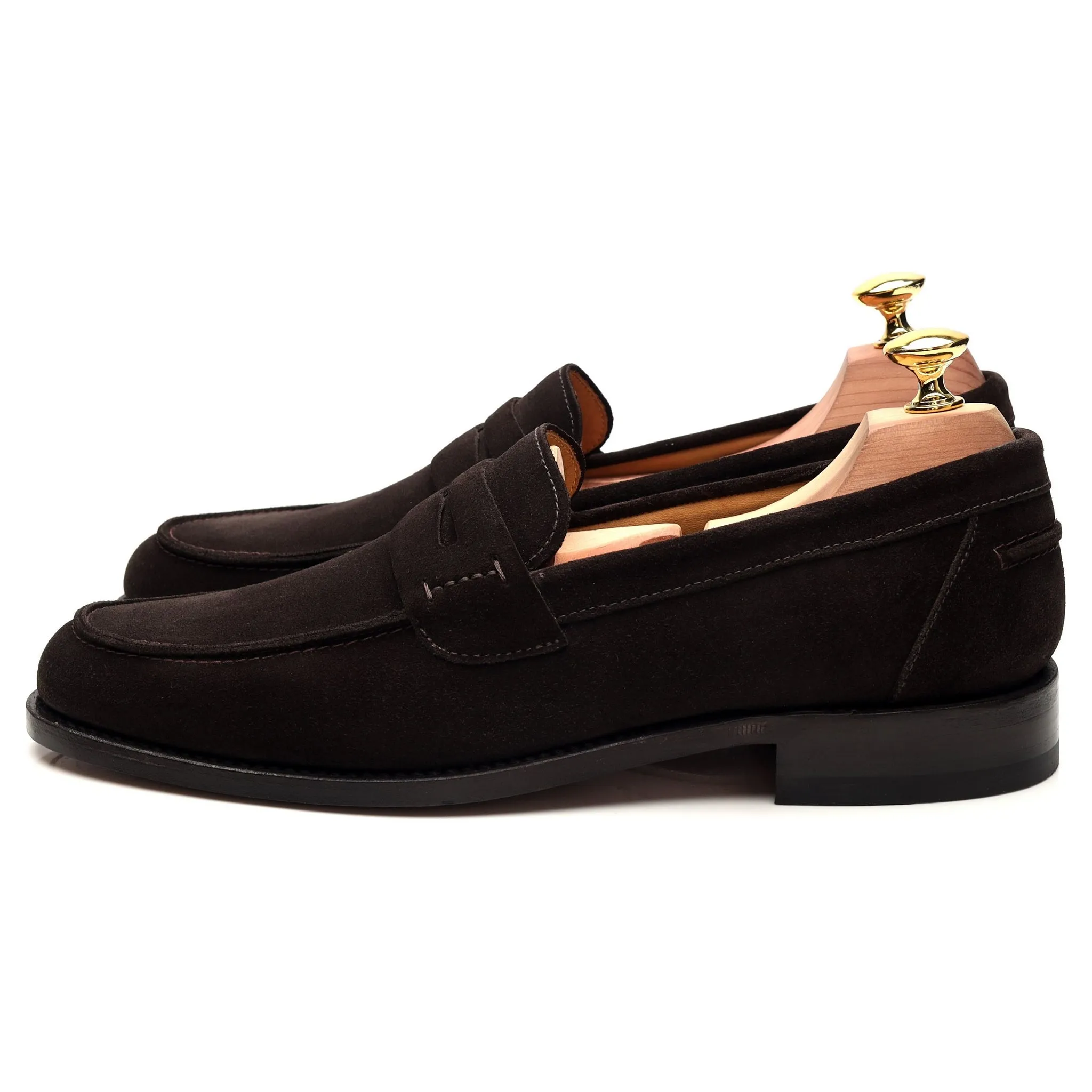 '256' Dark Brown Suede Loafer UK 7.5 F