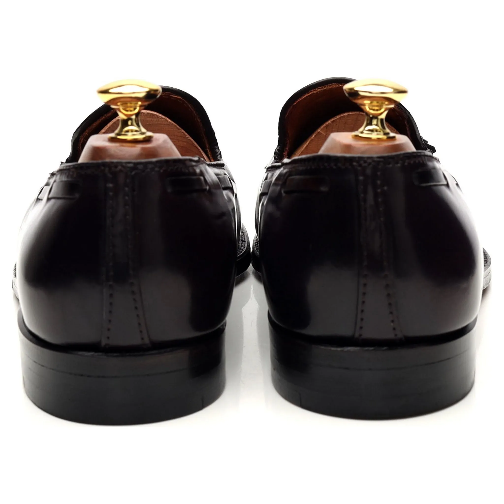 '563' Burgundy Cordovan Leather Tassel Loafer UK 9 US 10 D