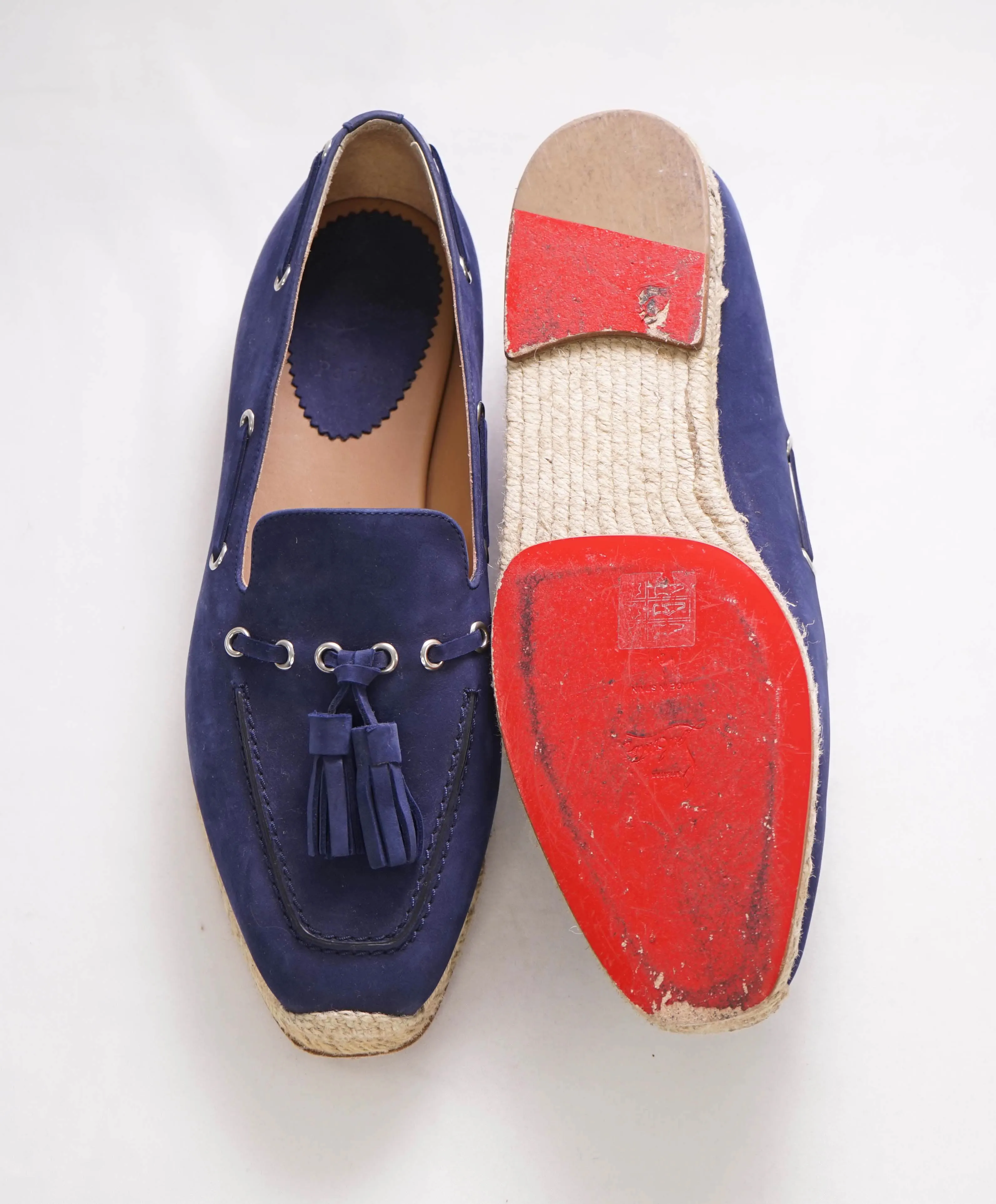 $750 CHRISTIAN LOUBOUTIN - *ESPADRILLE* Tassel Loafer - 8 US (41 EU)