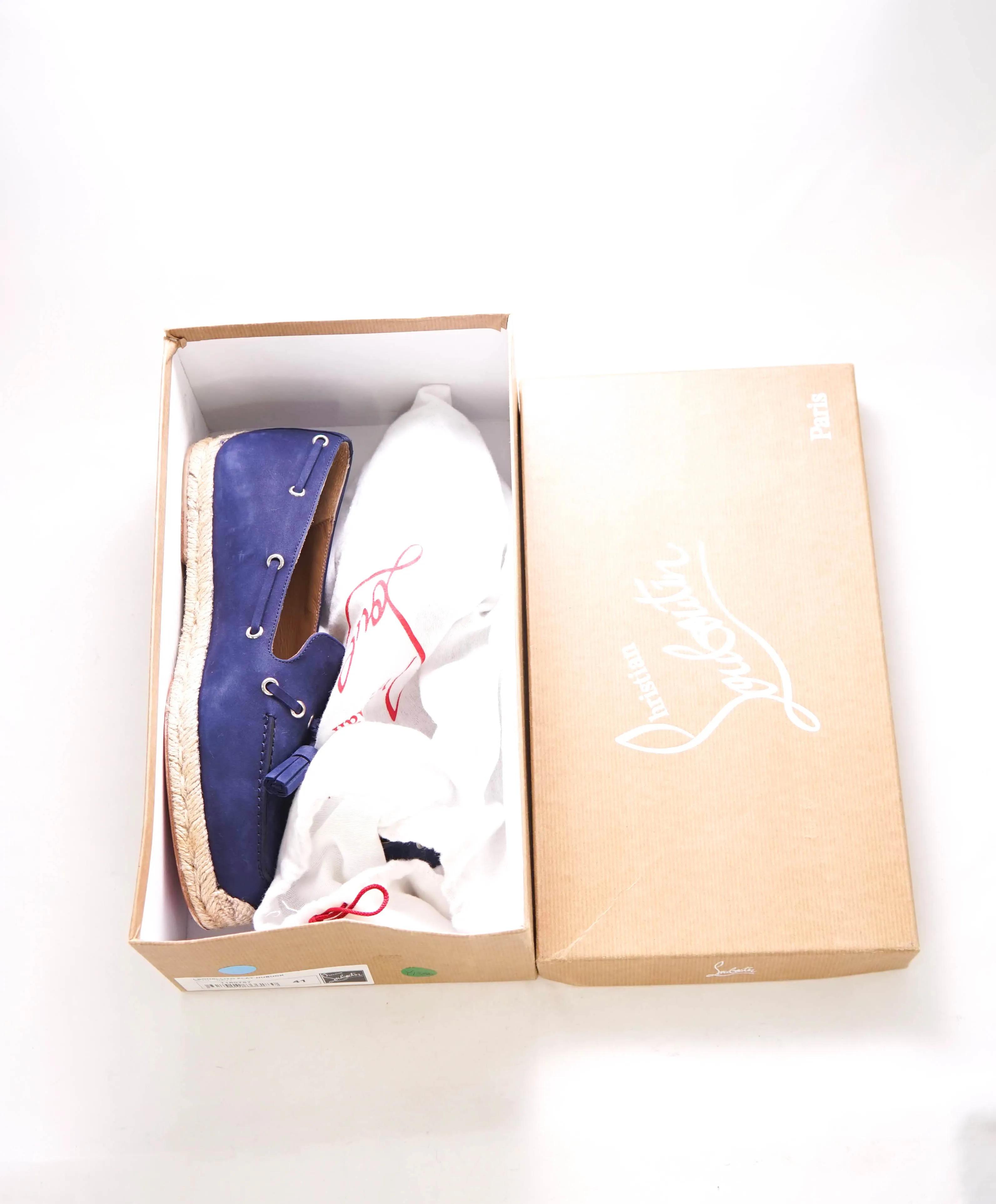 $750 CHRISTIAN LOUBOUTIN - *ESPADRILLE* Tassel Loafer - 8 US (41 EU)