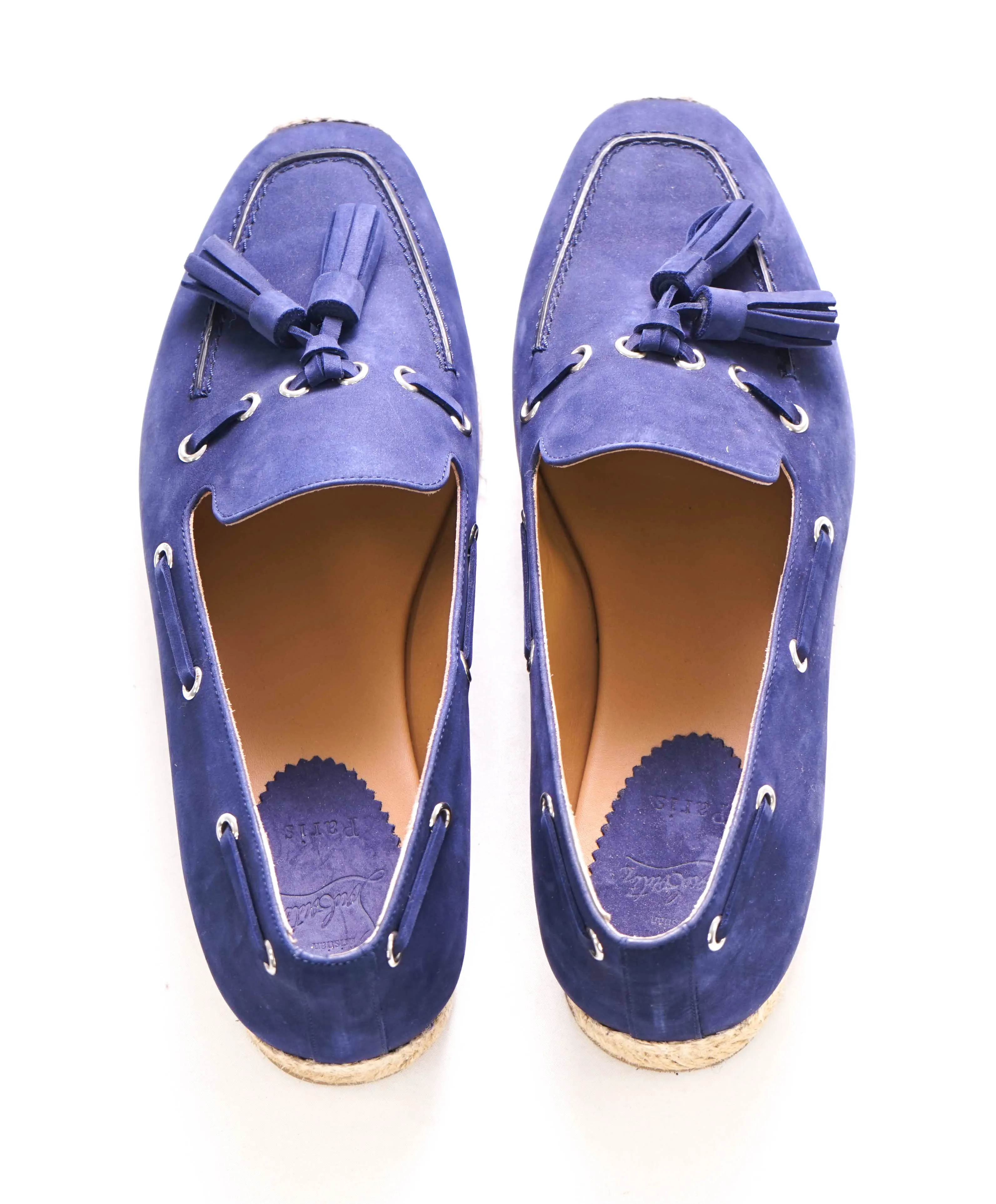 $750 CHRISTIAN LOUBOUTIN - *ESPADRILLE* Tassel Loafer - 8 US (41 EU)