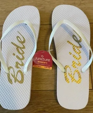 9 White/Gold Shoes