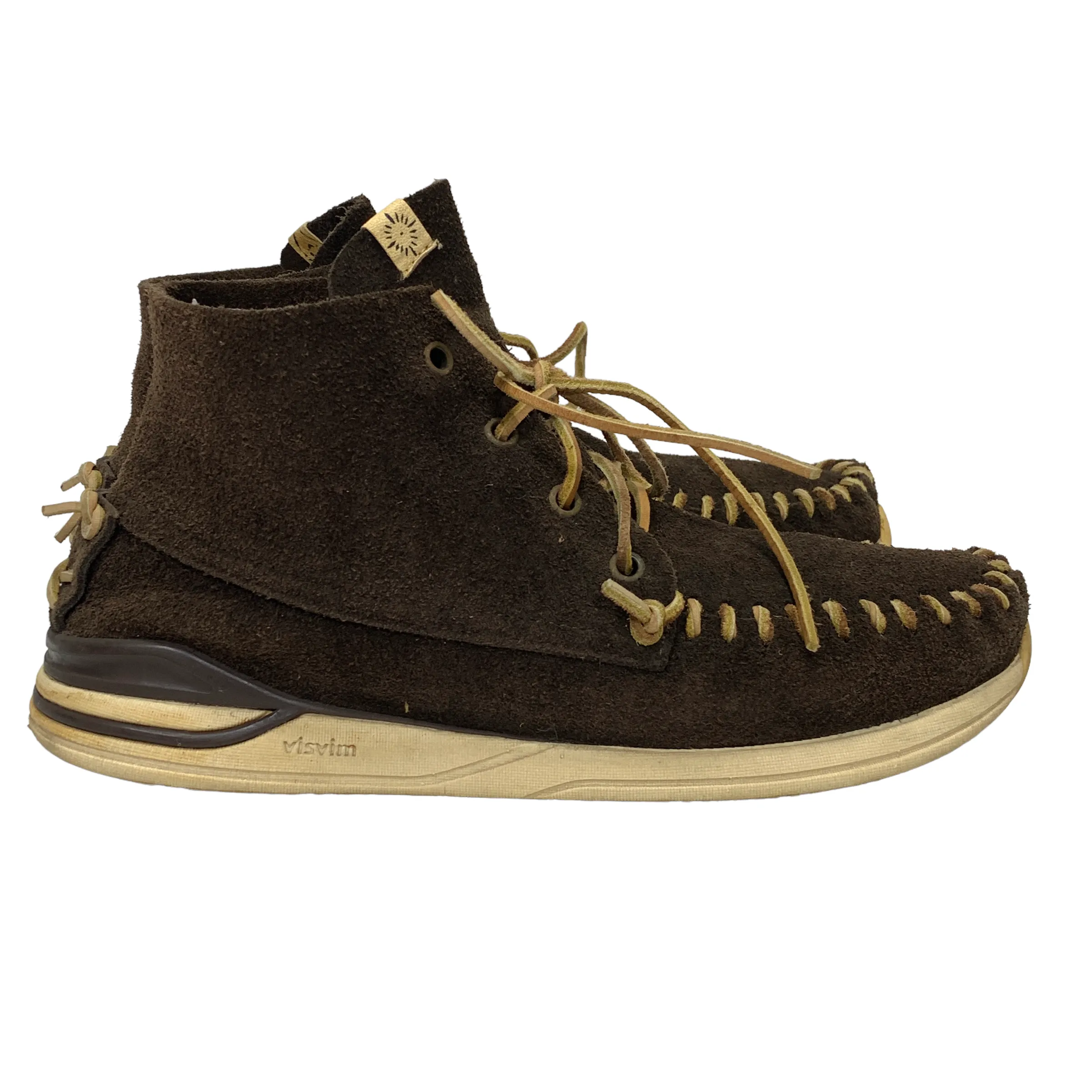[9.5] VISVIM 15AW YUCCA MOC MID FOLK SUEDE MOCCASINS SHOES