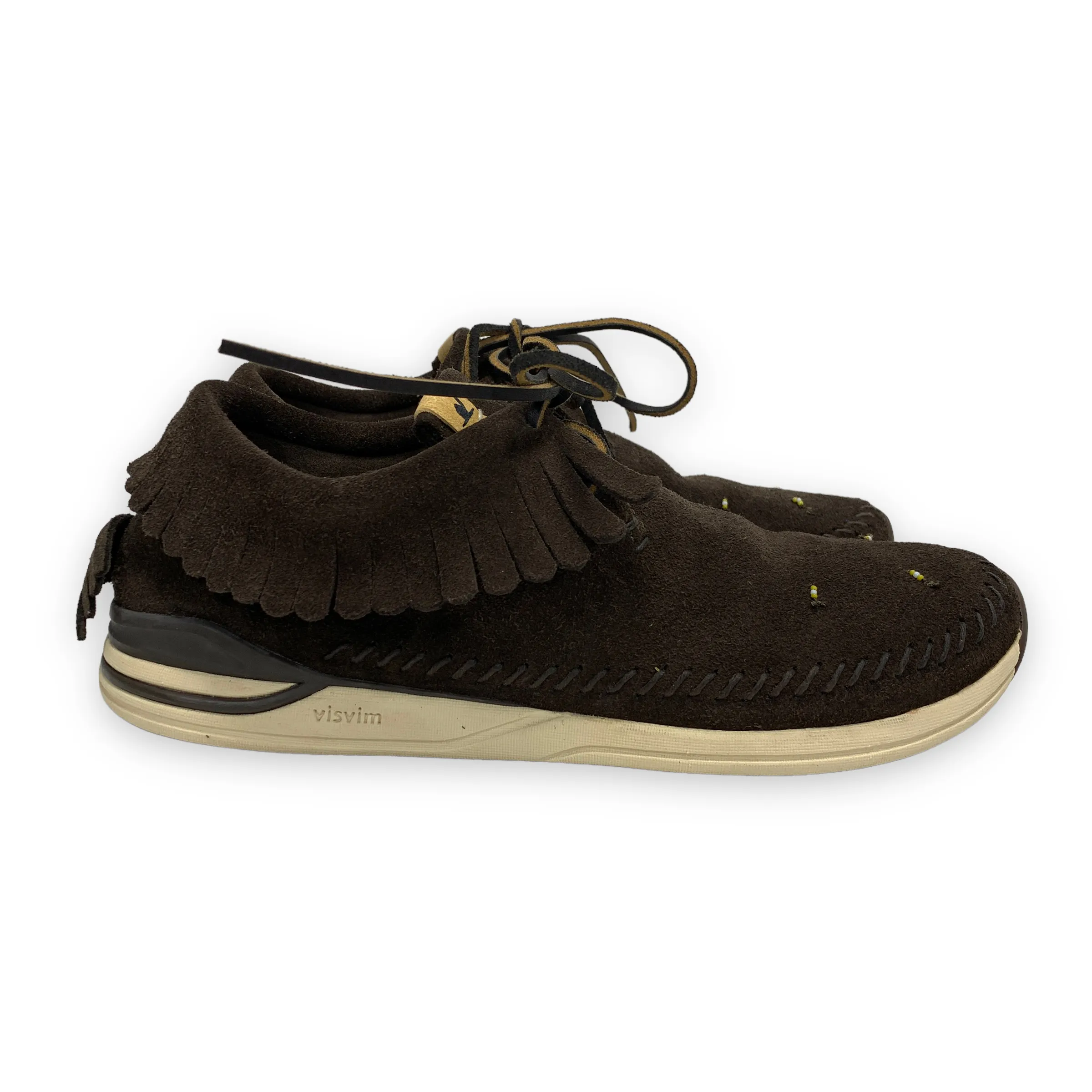 [9.5] VISVIM 17SS MALISEET SHAMAN FOLK SUEDE MOCCASINS SHOES