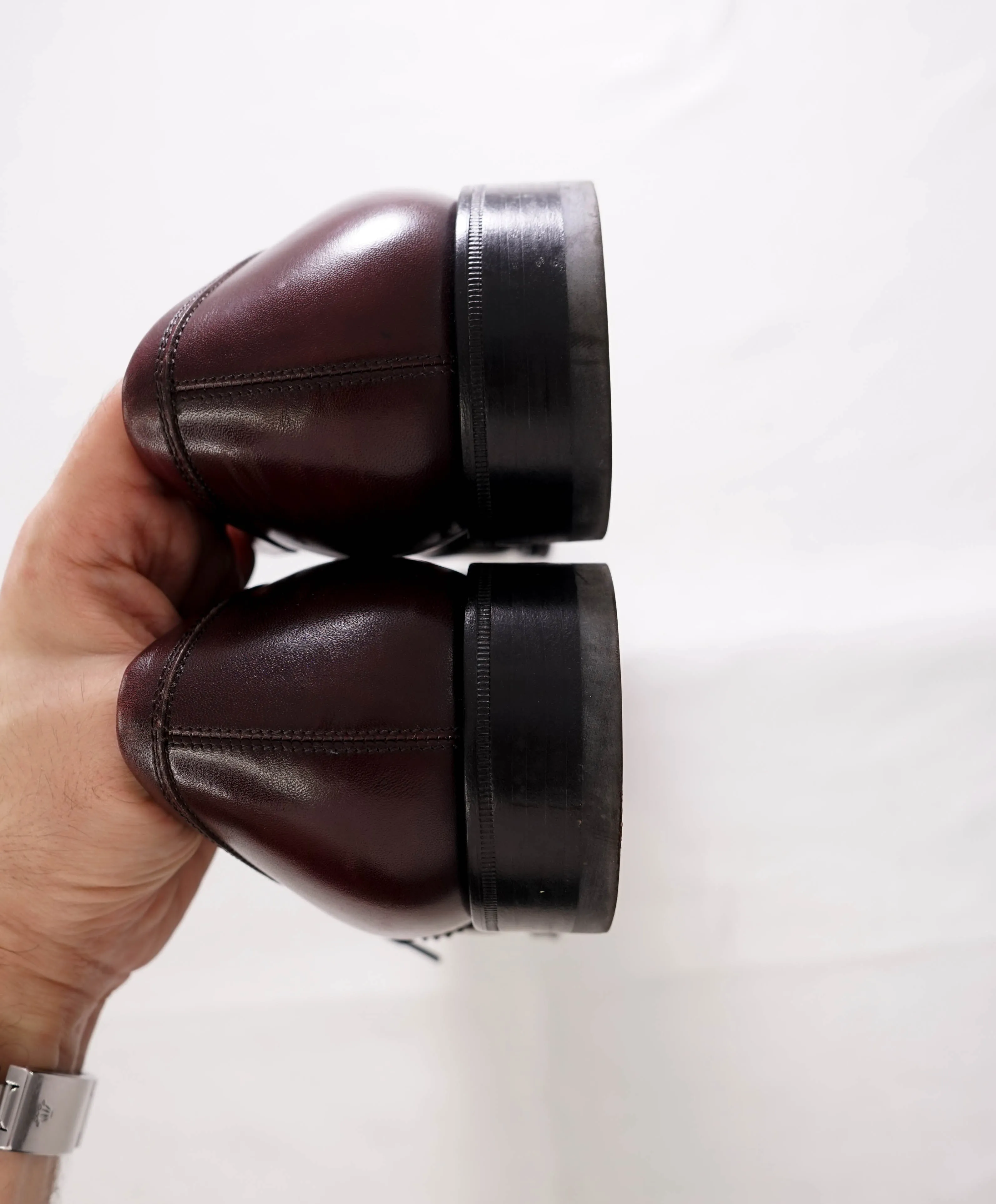 $950 SALVATORE FERRAGAMO - 2-Tone Brogue Oxfords - 10 D US
