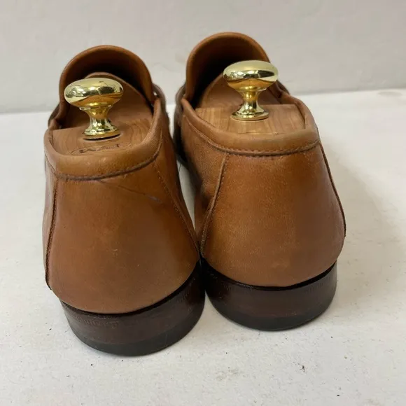ALLEN EDMONDS Made in Italy Urbino Tassel Loafer in Tan Size 10 1/2 D $300
