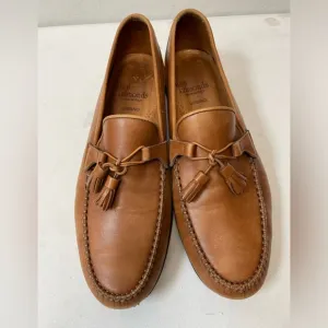 ALLEN EDMONDS Made in Italy Urbino Tassel Loafer in Tan Size 10 1/2 D $300