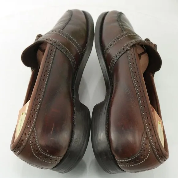 Allen Edmonds Mens Harvard Loafer Size 9.5 B Brown Leather Tassel Slip On Shoe