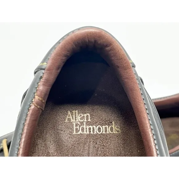 Allen Edmonds Voyager Oxfords Dark Brown Leather Mens 11 B  1307 I-7-6