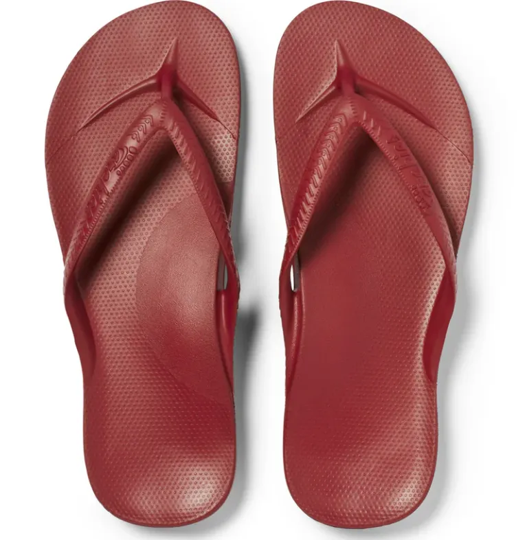 Archies Thongs Sangria Red