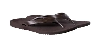 ARCHLINE Orthotic Thongs Arch Support Shoes Footwear Flip Flops Orthopedic - Brown/Brown - EUR 39