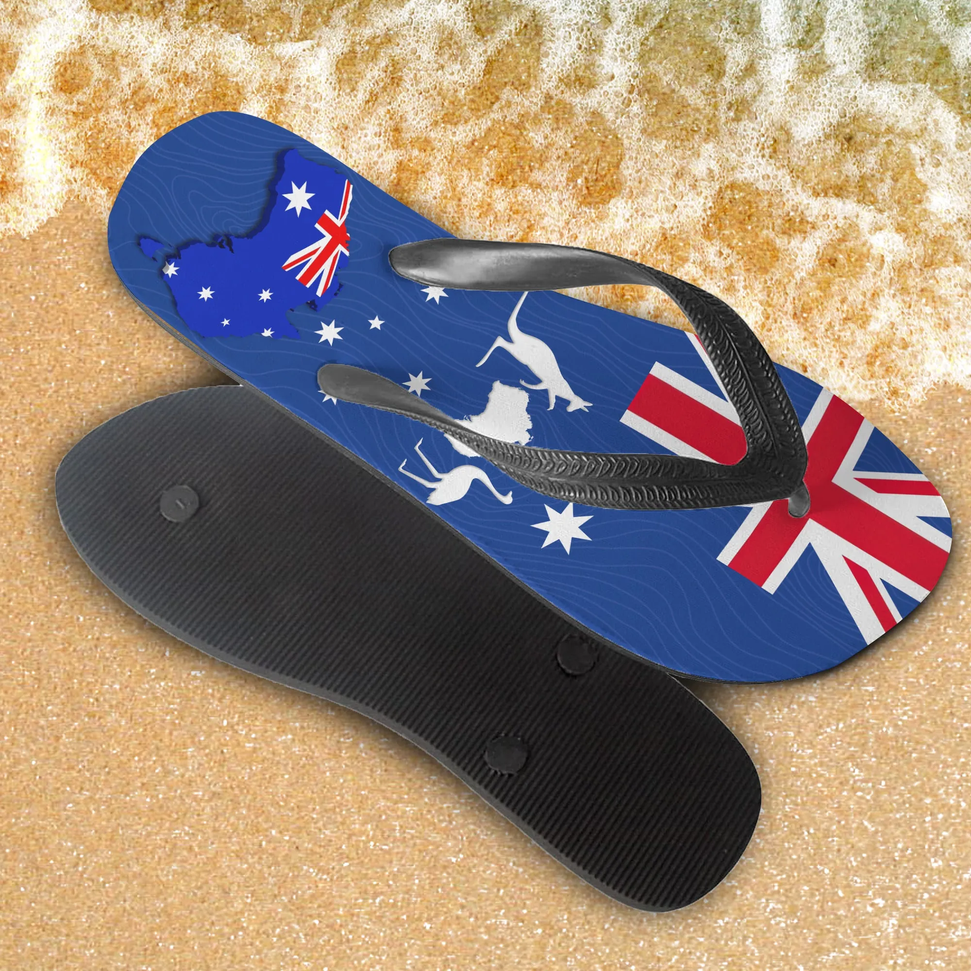 Australia Day 3D Flip Flops 1