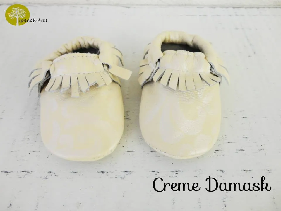Baby Leather Moccasins Solid Colors 2