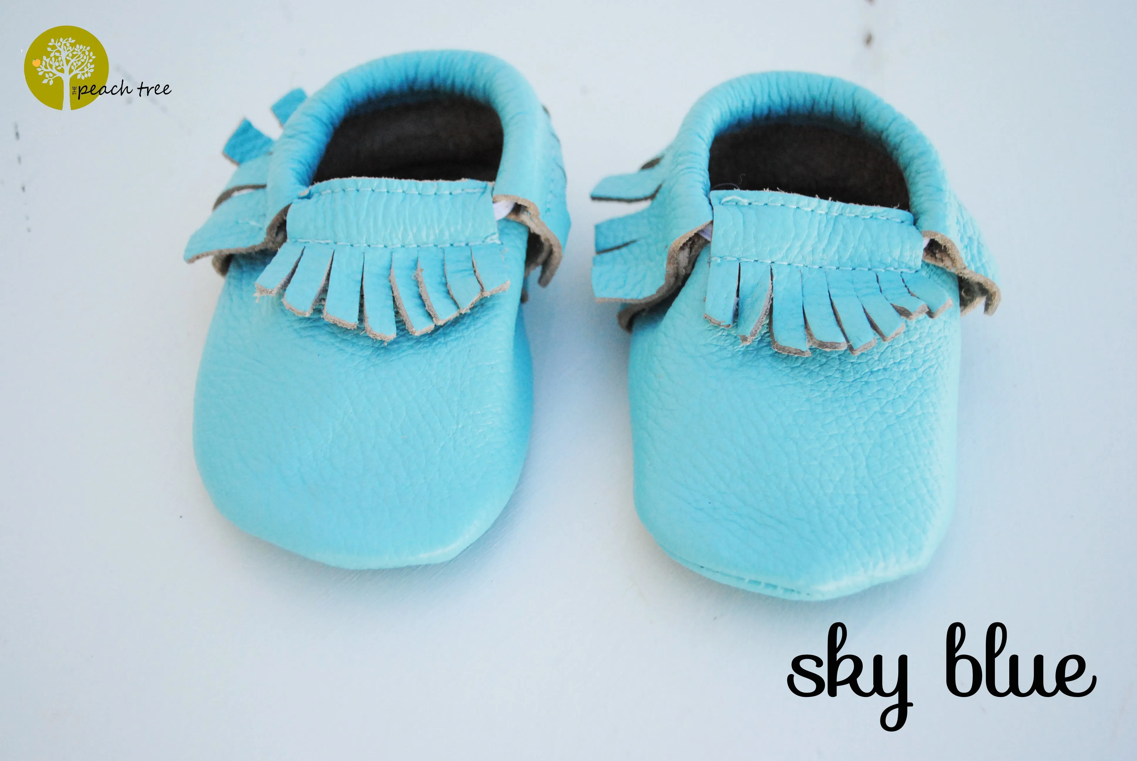 Baby Leather Moccasins Solid Colors 2