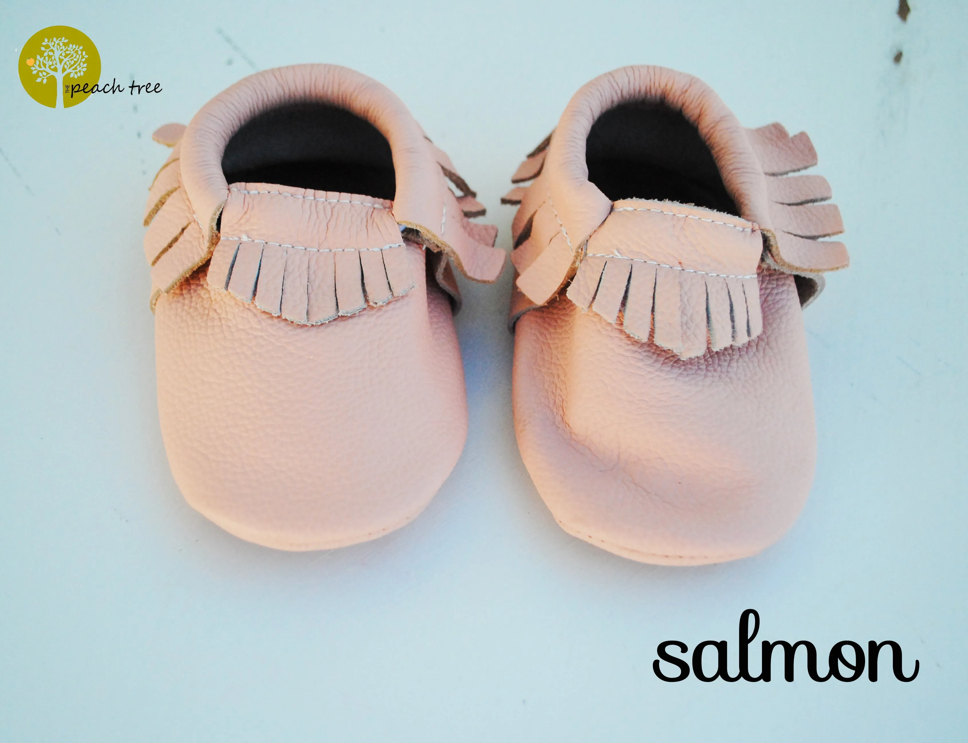 Baby Leather Moccasins Solid Colors 2