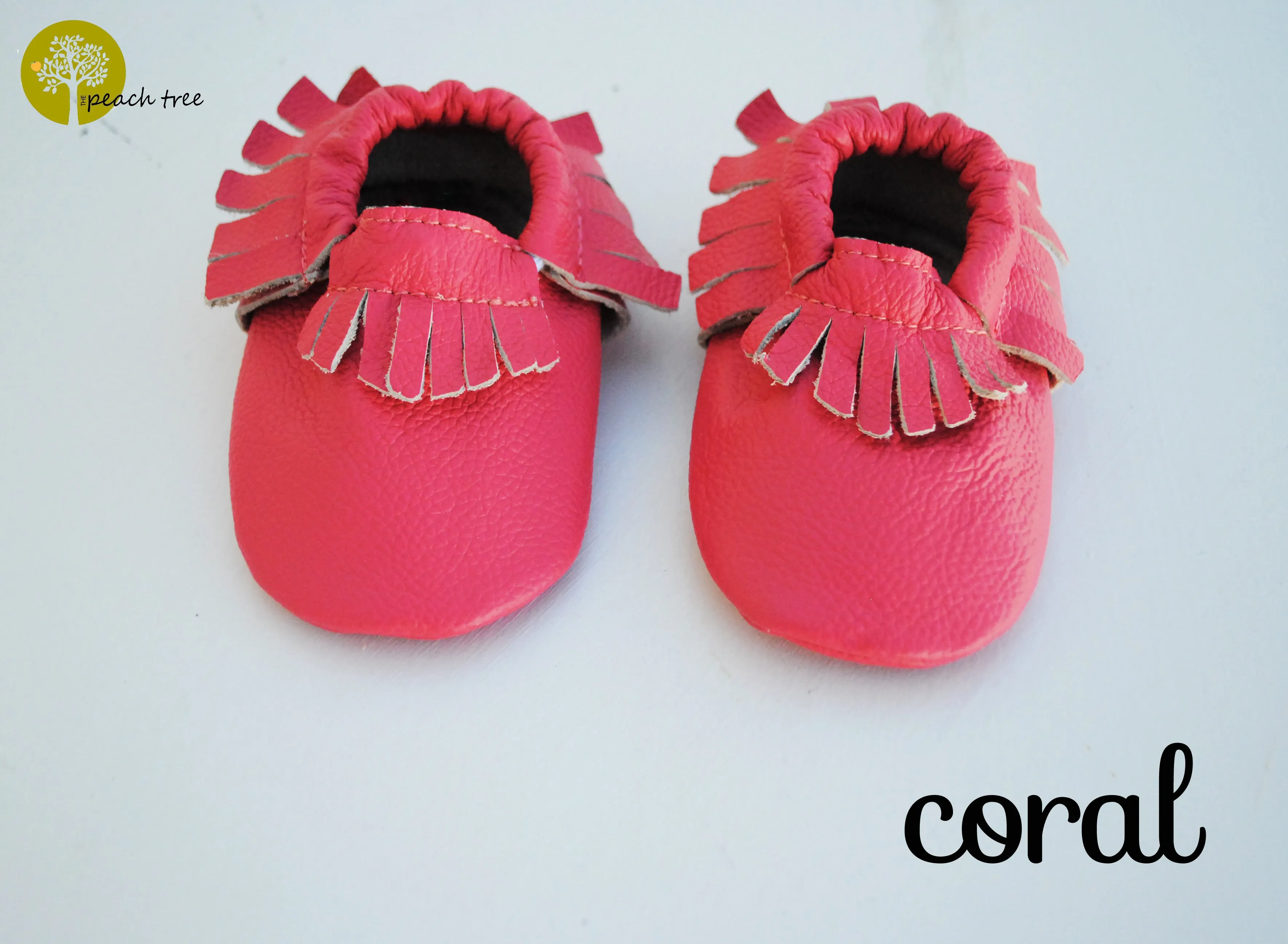 Baby Leather Moccasins Solid Colors