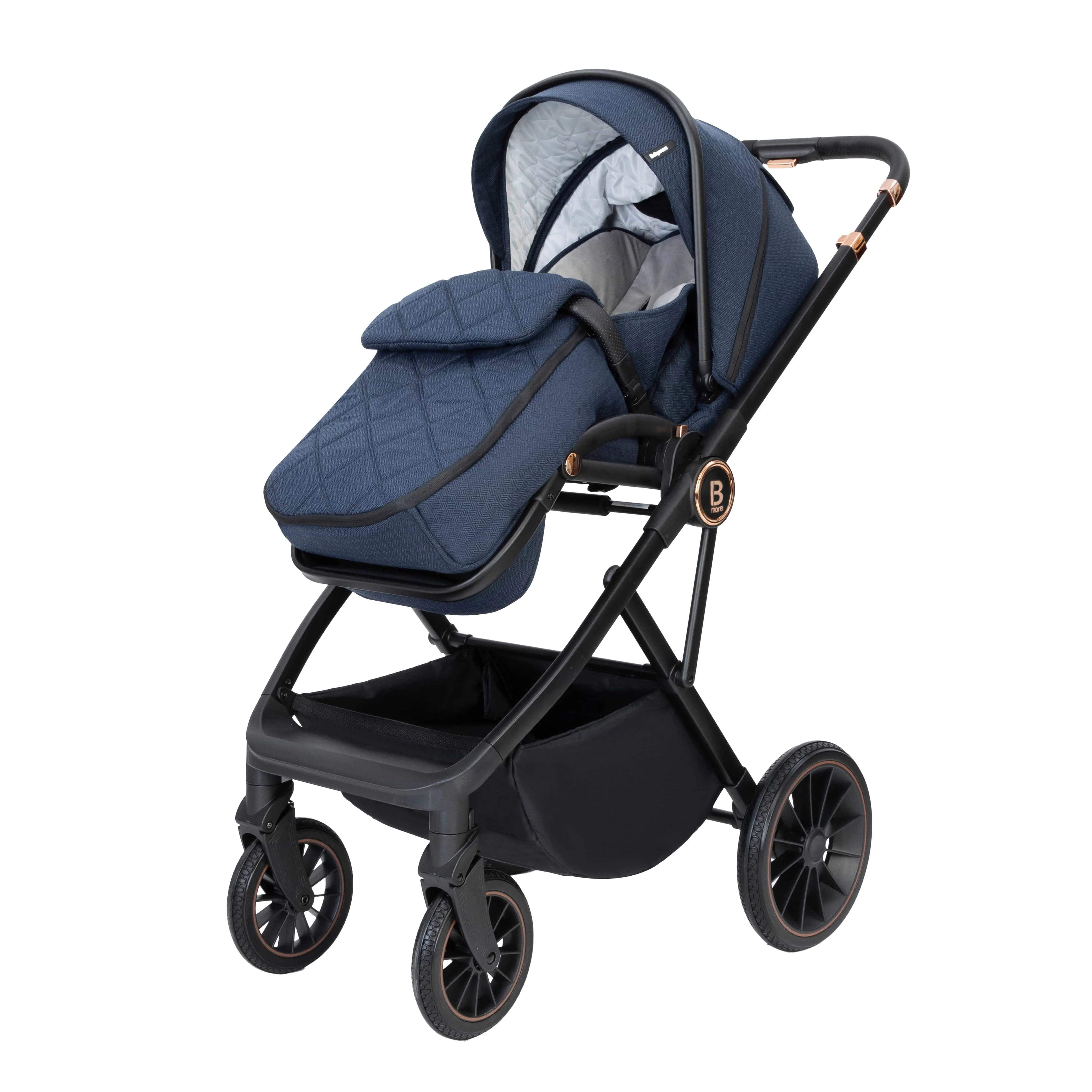 Babymore Chia Pram & Pushchair - Midnight Blue