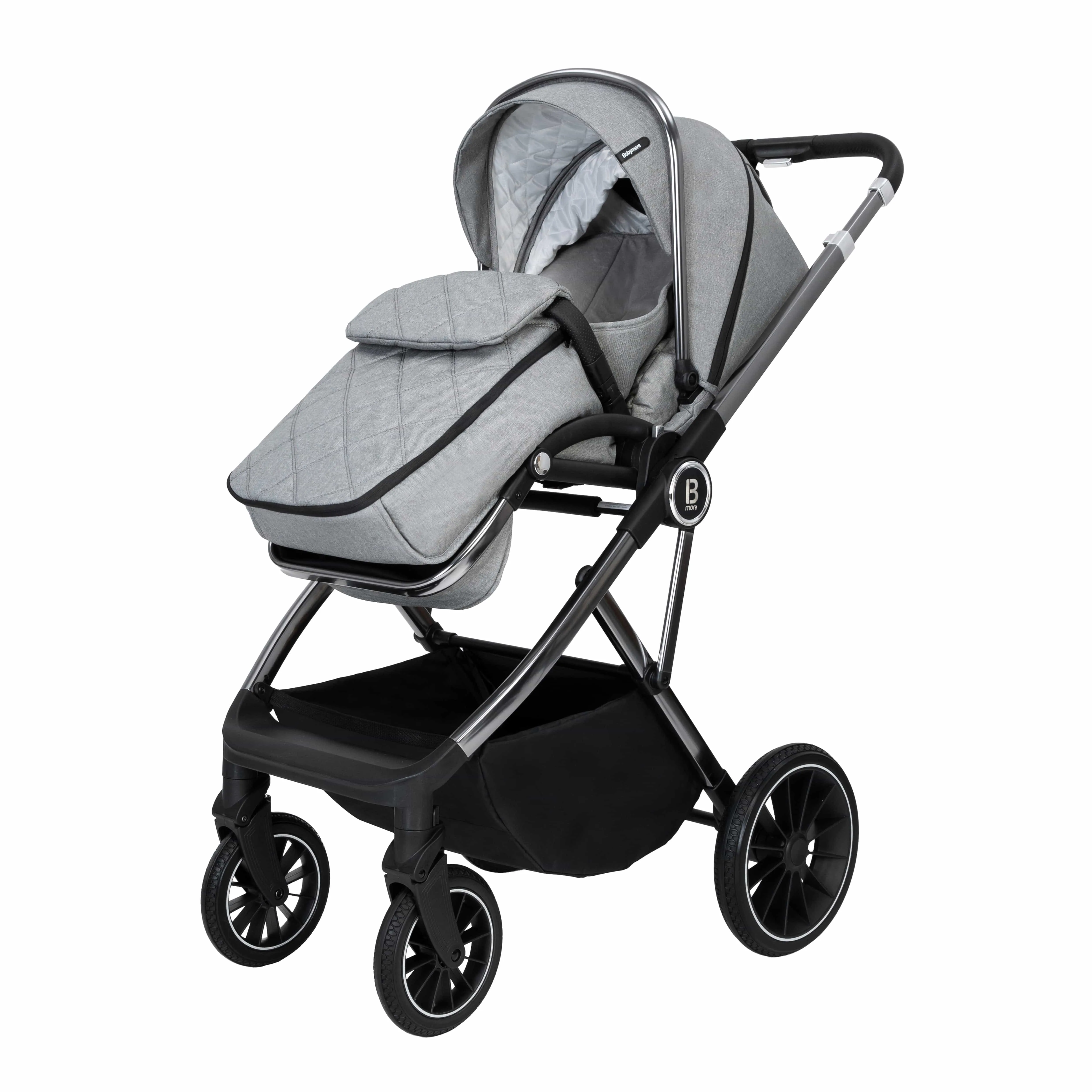 Babymore Chia Pram & Pushchair - Pearl Grey