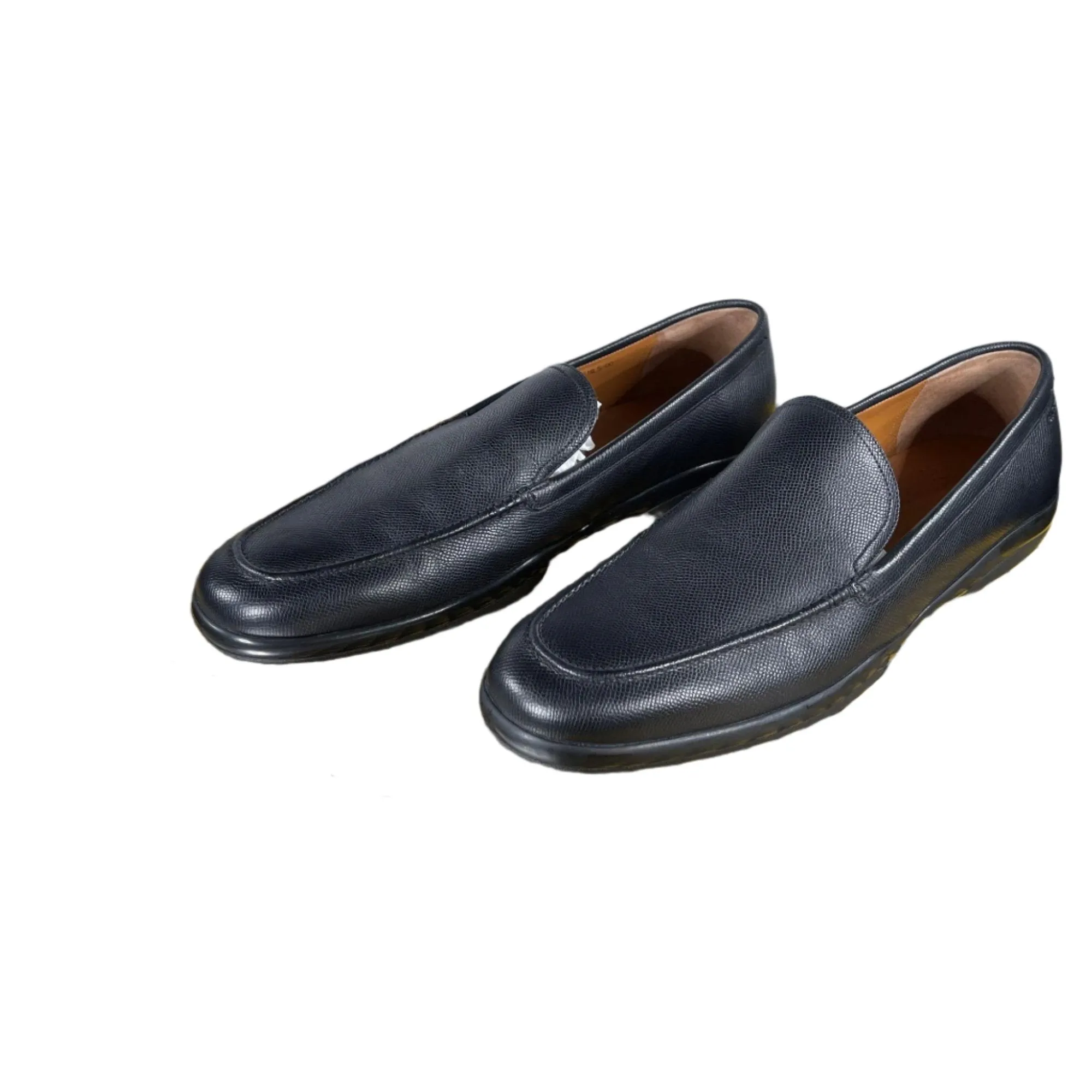 Bally Mens Mils Black Leather Loafers
