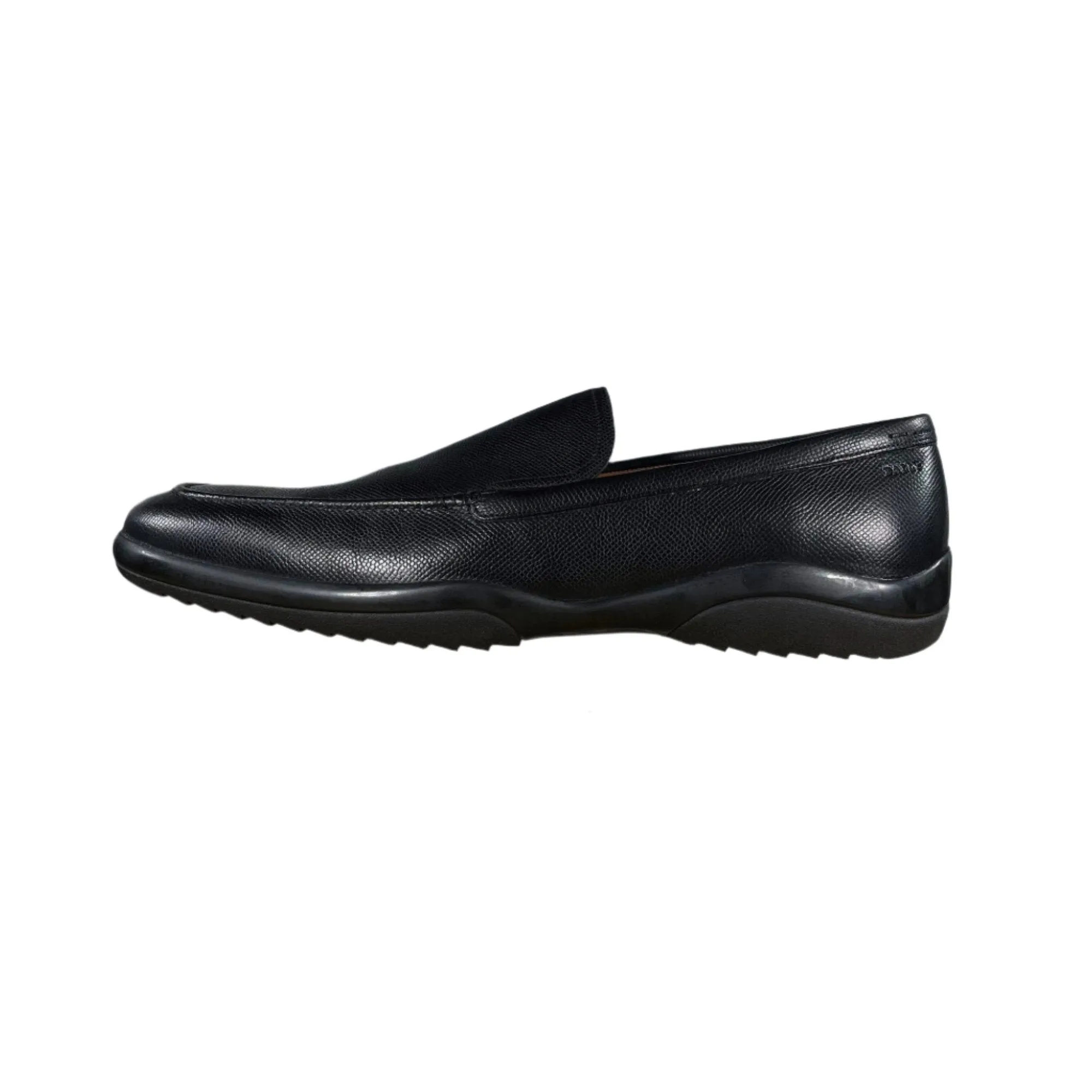 Bally Mens Mils Black Leather Loafers
