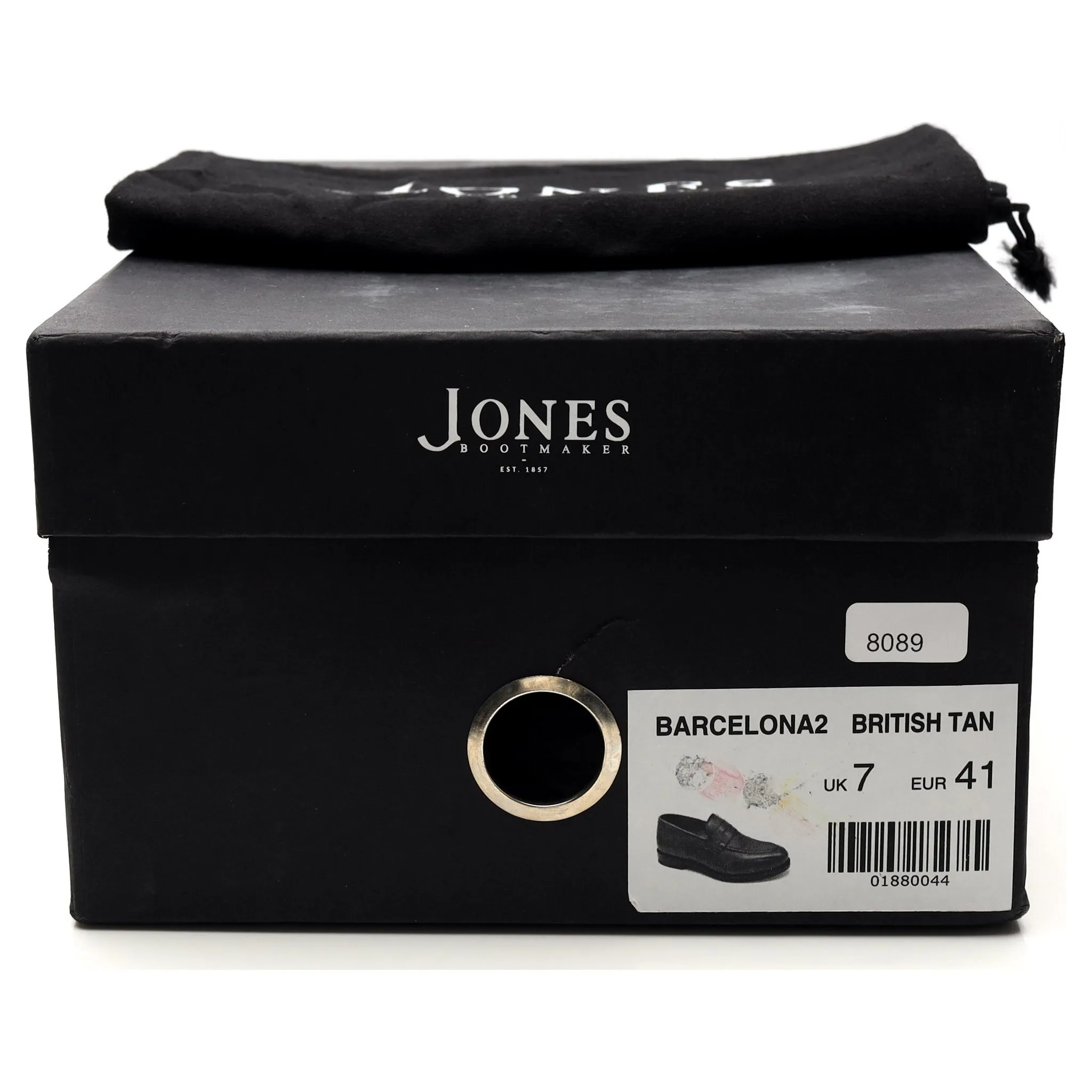 'Barcelona 2' Tan Brown Leather Loafer UK 7