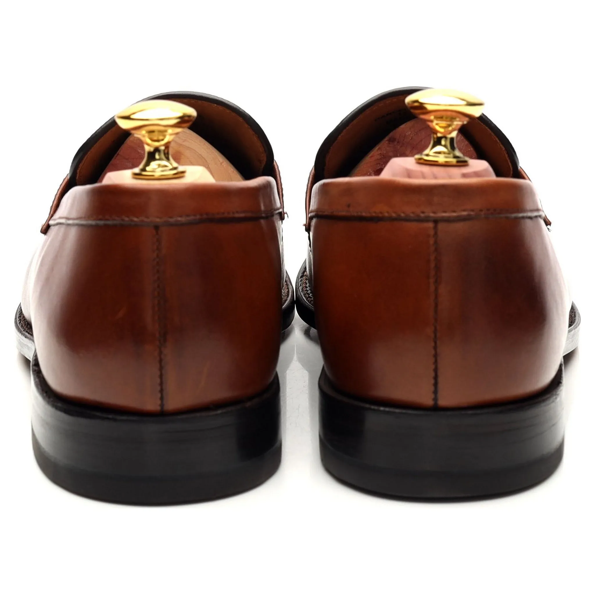 'Barcelona 2' Tan Brown Leather Loafer UK 7