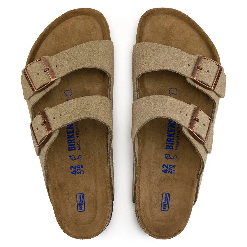 BIRKENSTOCK LADIES ARIZONA SUEDE - TAUPE
