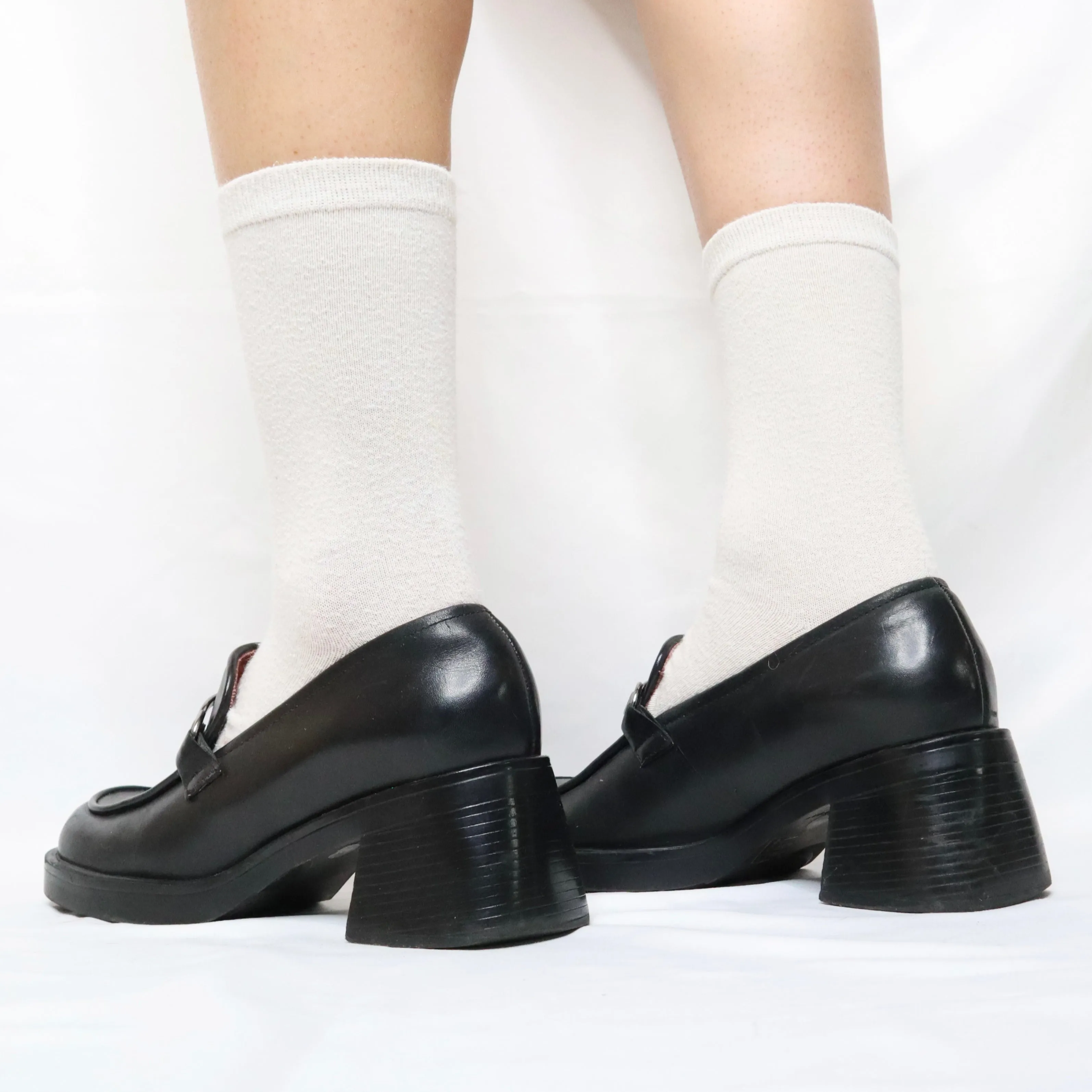 Black Platform Loafers (6.5 US)