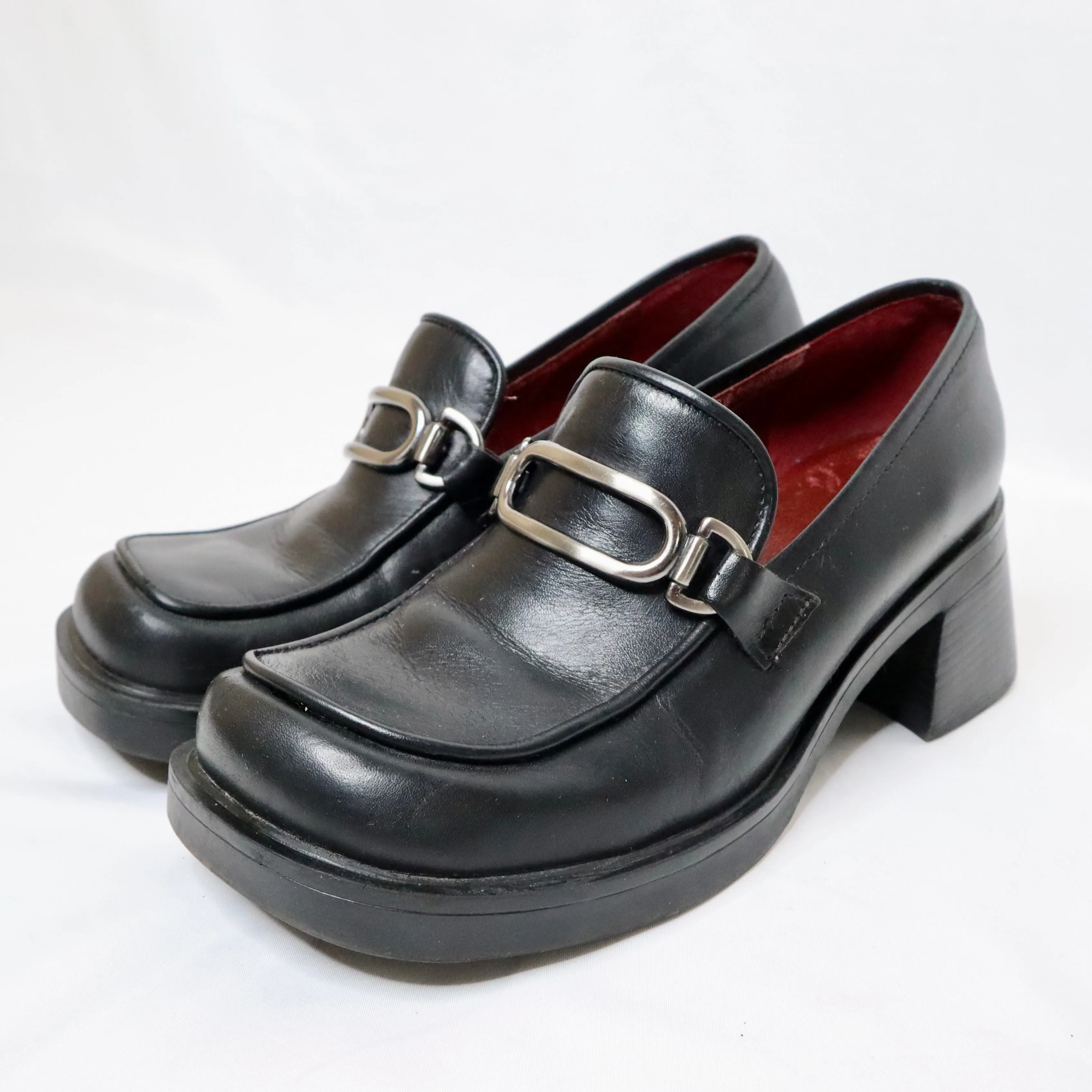 Black Platform Loafers (6.5 US)