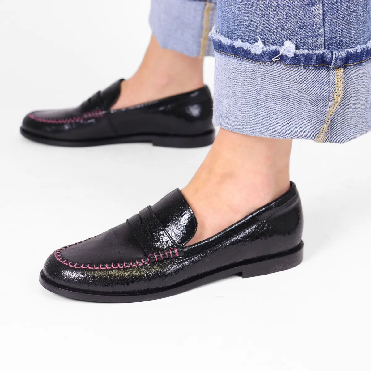 Blanket Stitch Loafer