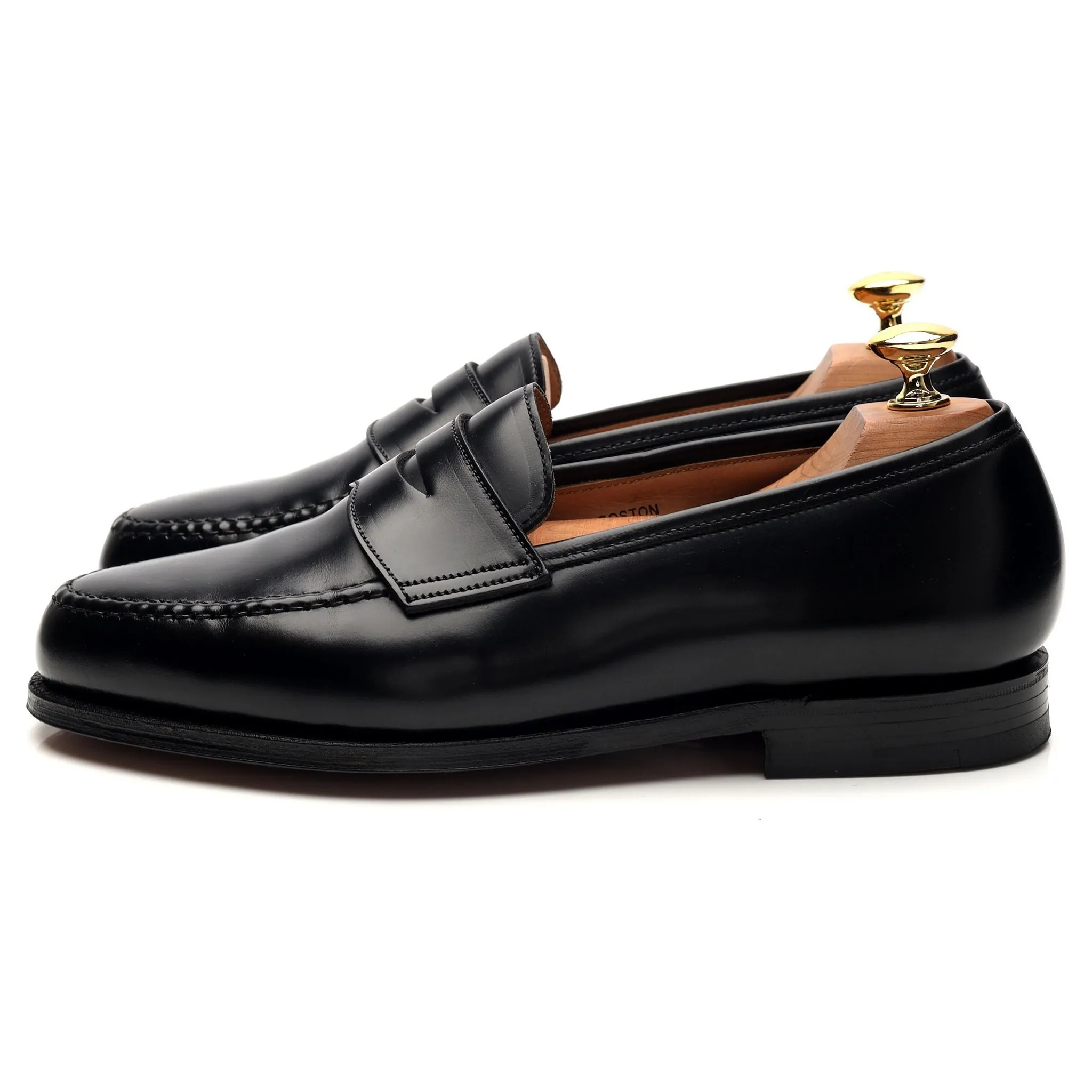 'Boston' Black Leather Loafer UK 6 G