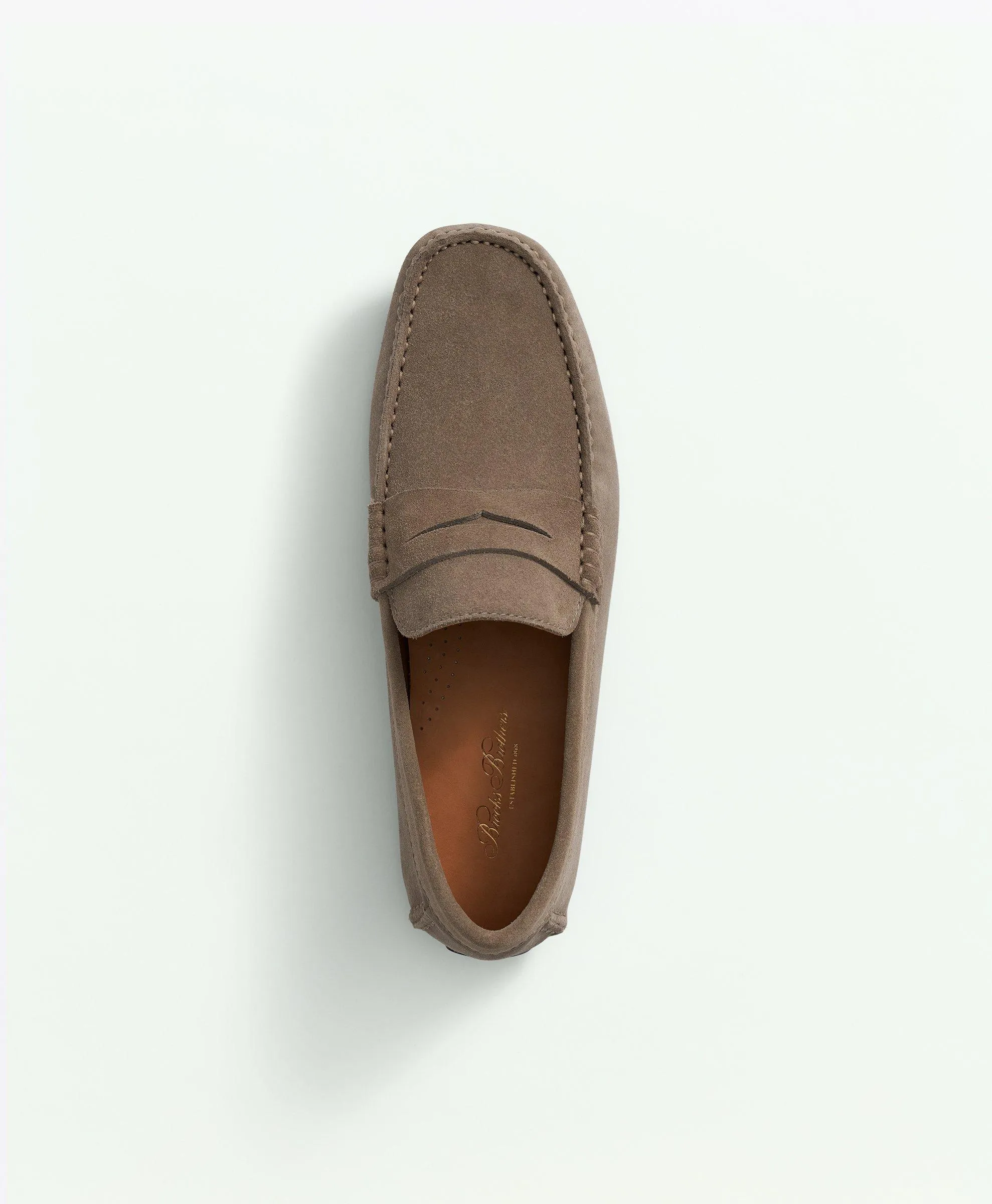 Brooks Brothers Jefferson Suede Driving Moccasins