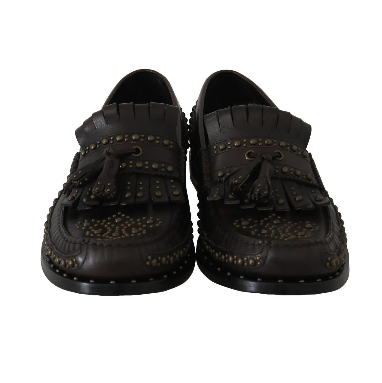Brown Leather Loafers Moccasins Shoes