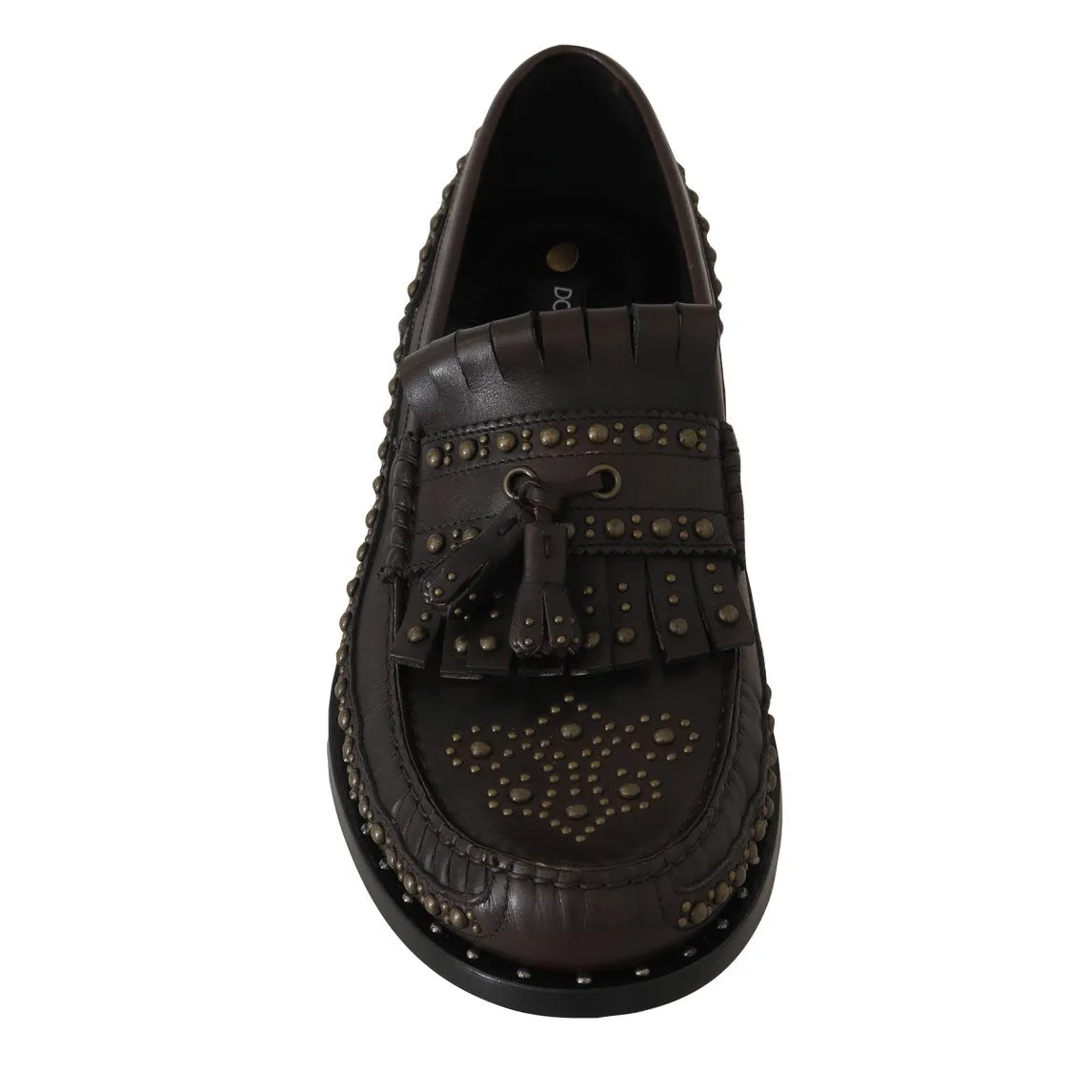 Brown Leather Loafers Moccasins Shoes
