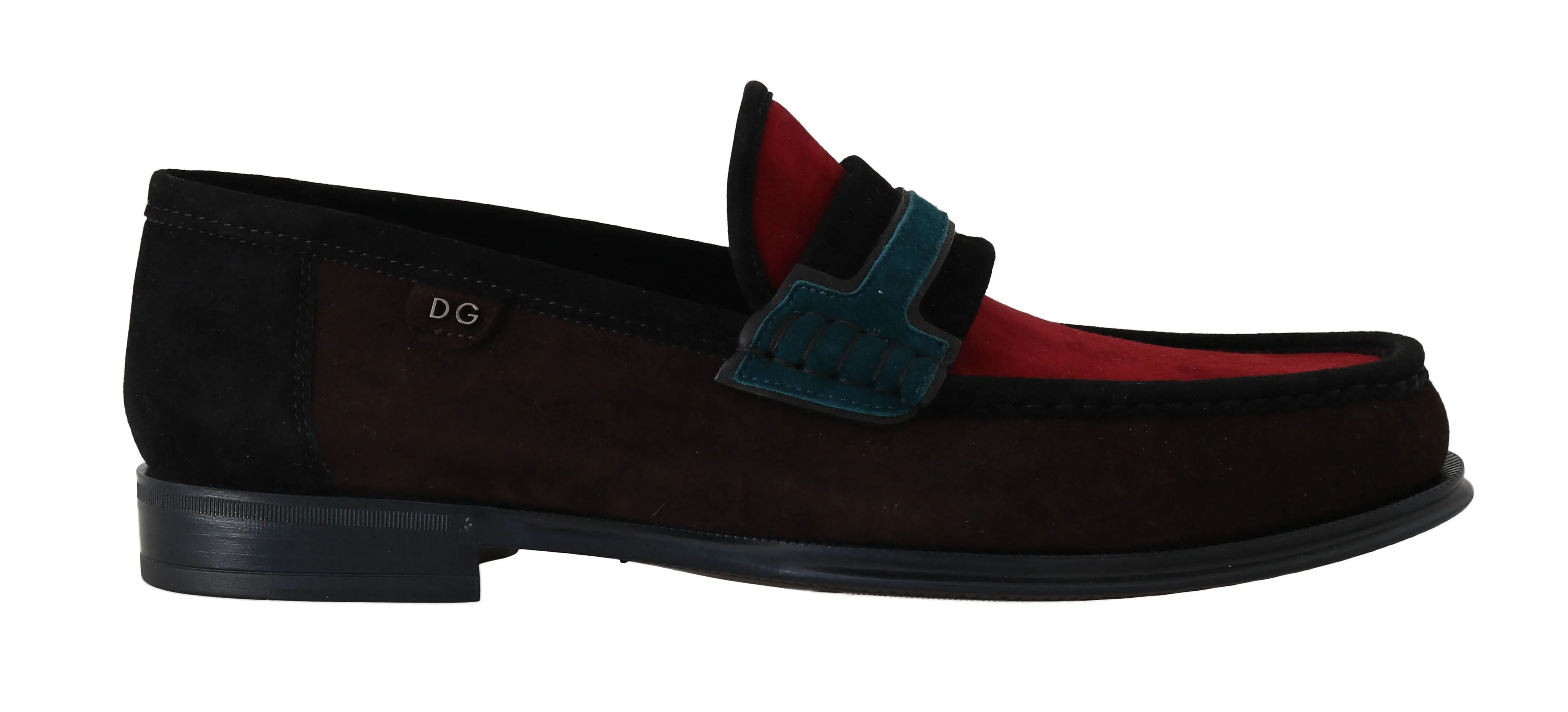 Brown Red Suede Moccasins Loafers
