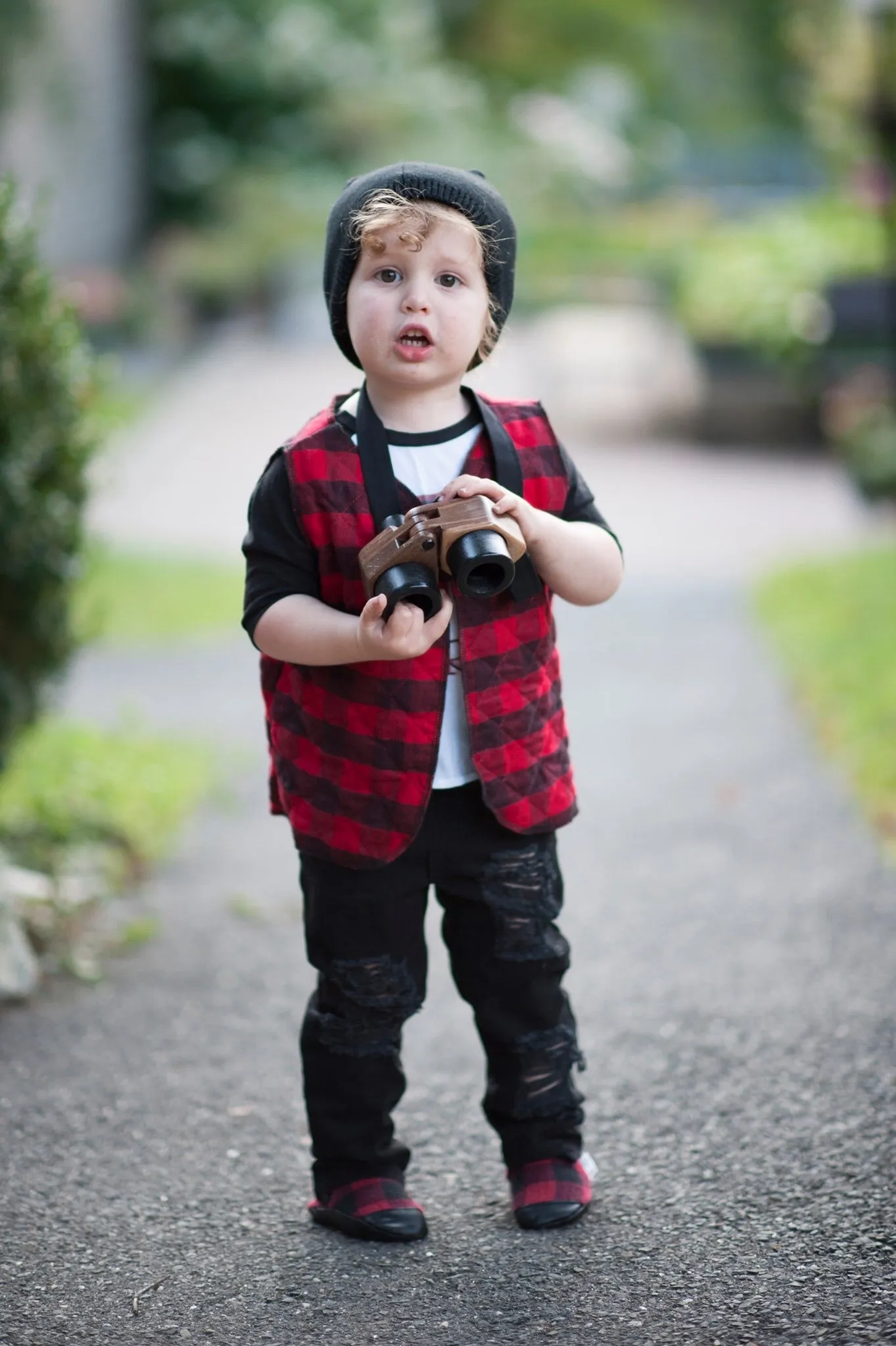 Buffalo Plaid Red Moccasins