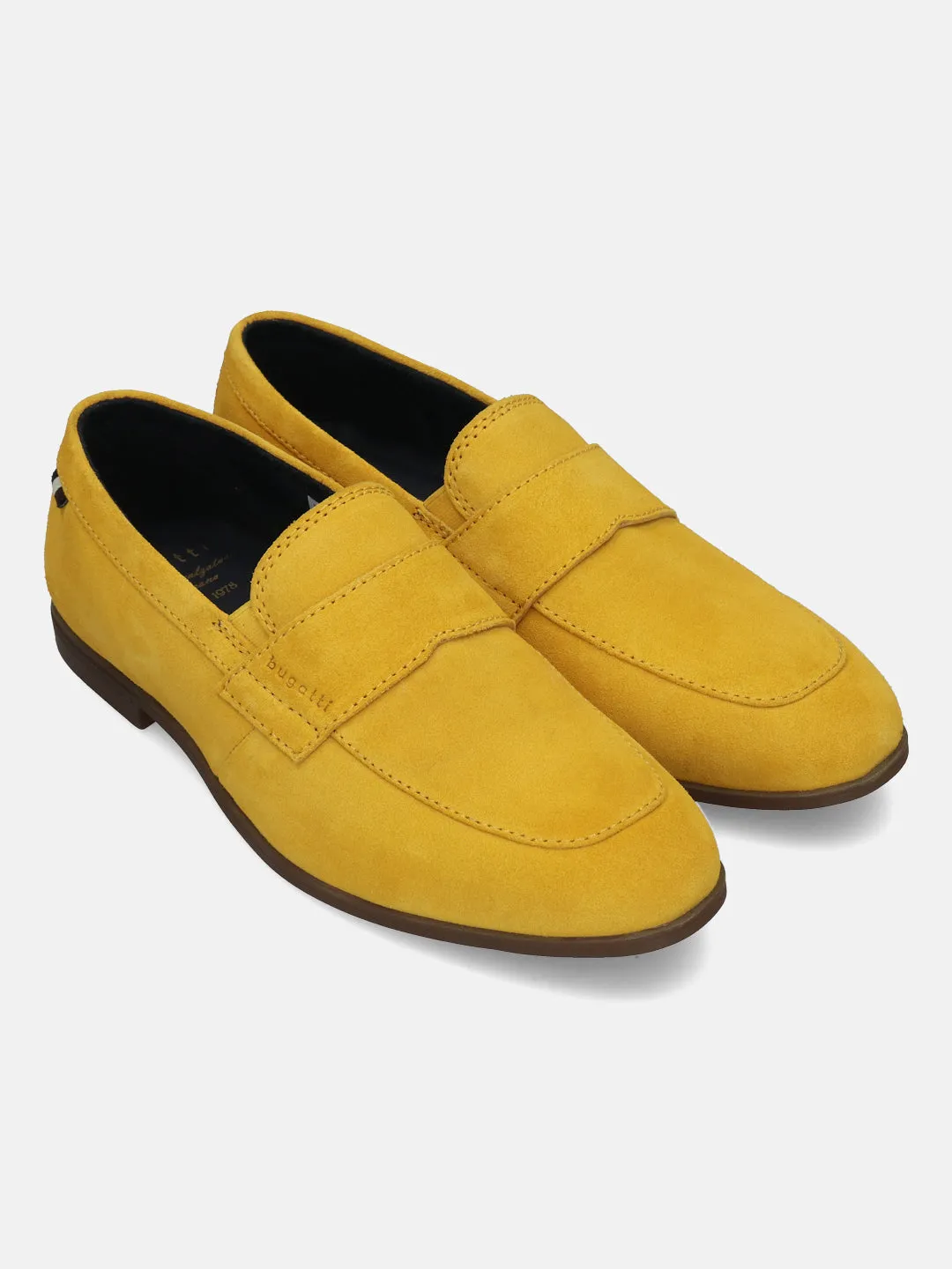 bugatti Yellow Premium Leather Slip-On