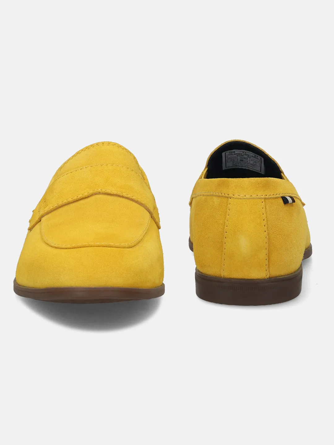 bugatti Yellow Premium Leather Slip-On