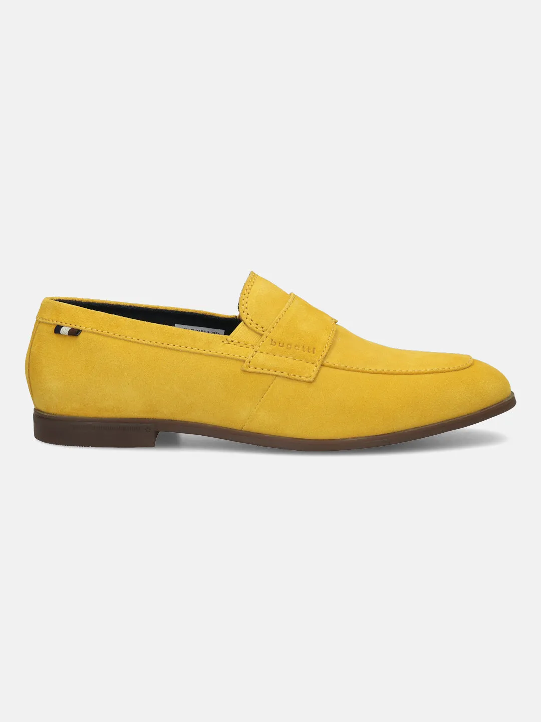 bugatti Yellow Premium Leather Slip-On
