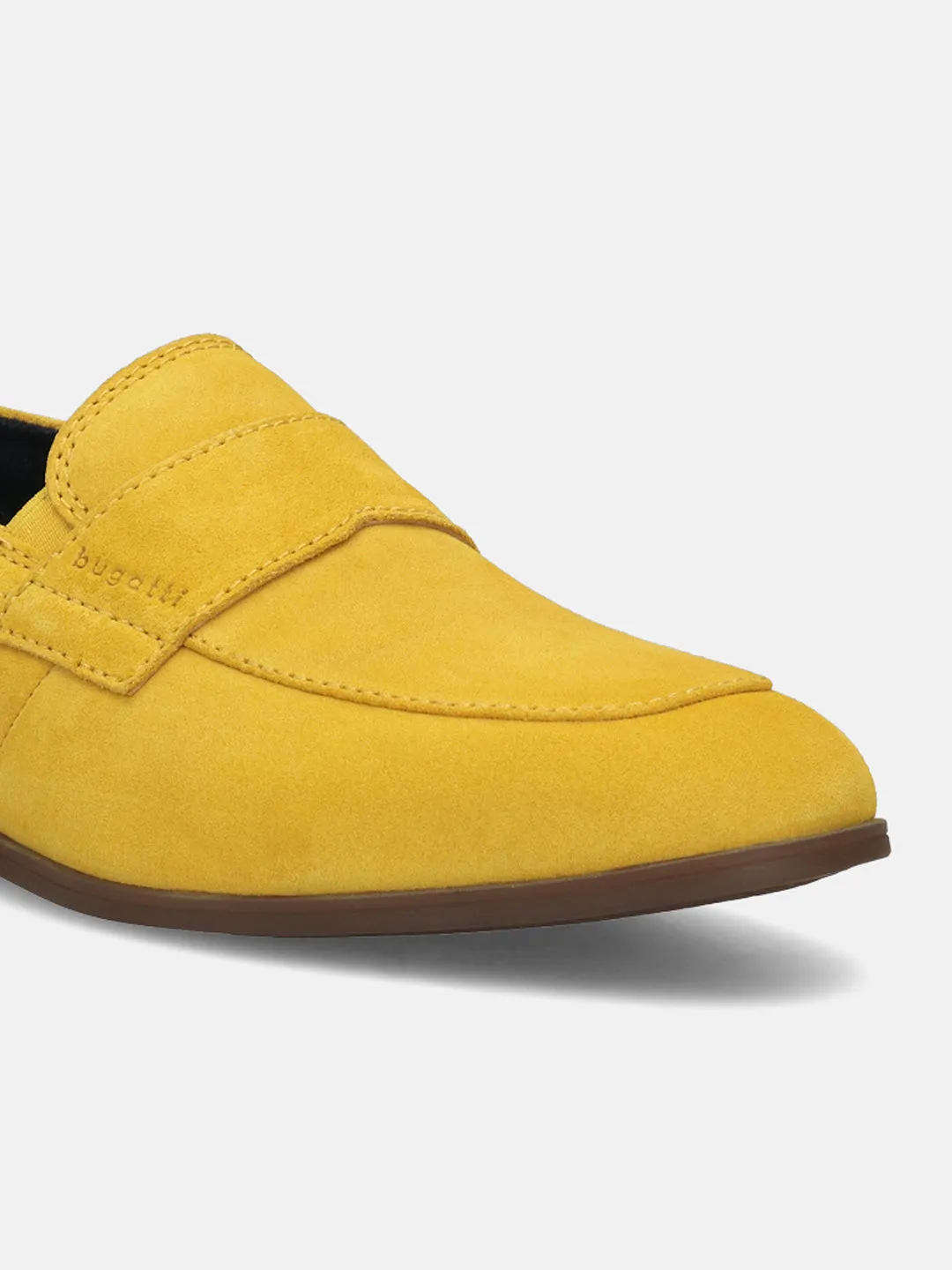 bugatti Yellow Premium Leather Slip-On