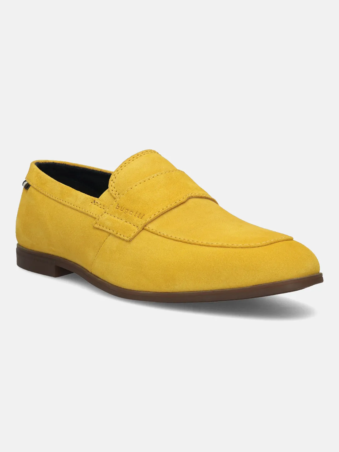 bugatti Yellow Premium Leather Slip-On