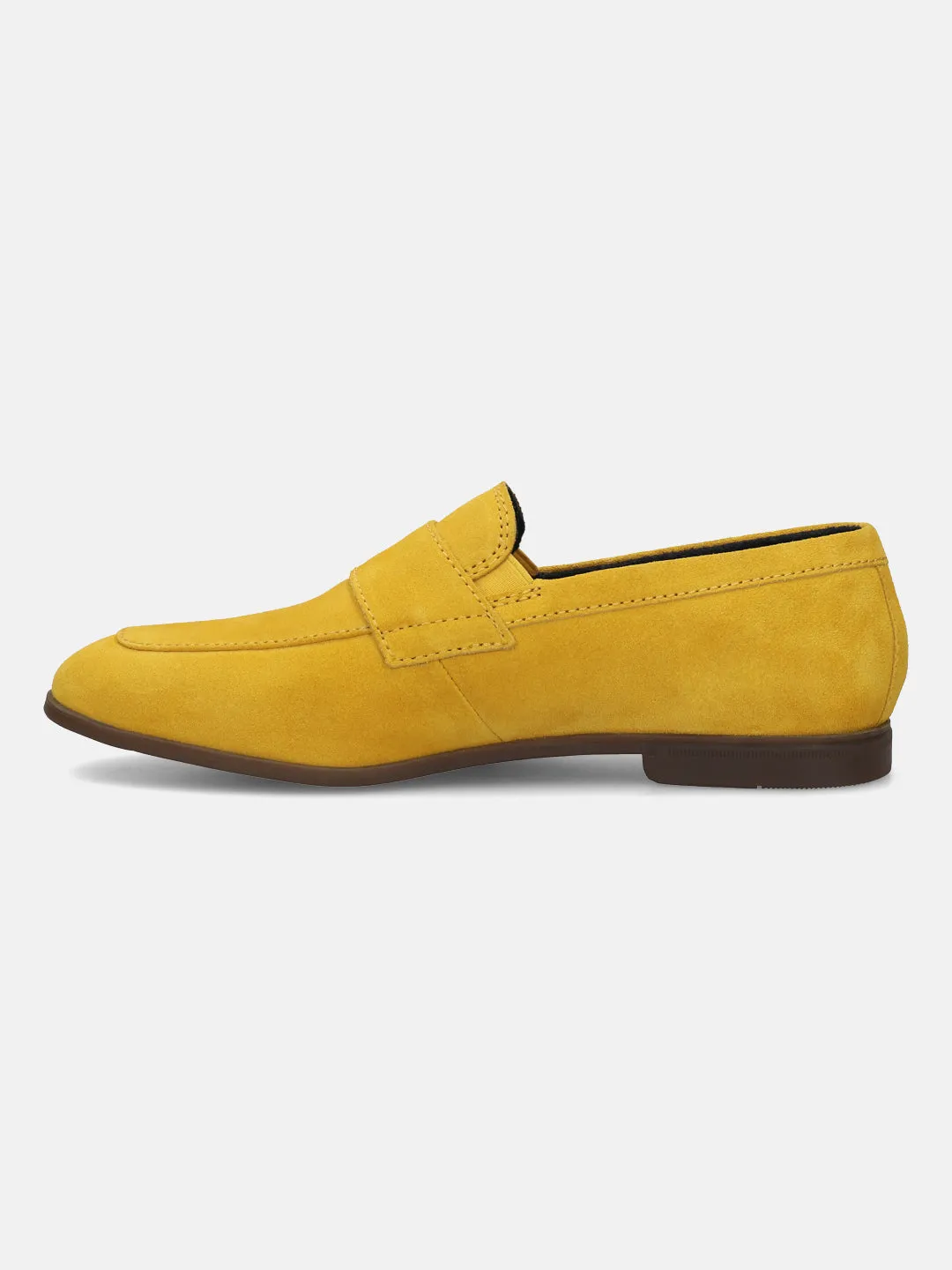 bugatti Yellow Premium Leather Slip-On