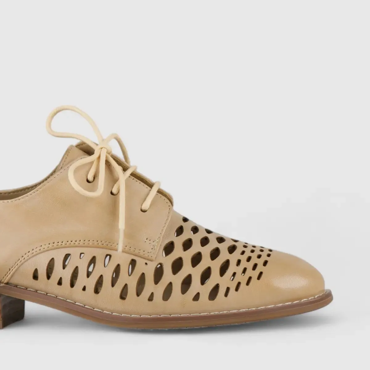 Bulbul Leather Oxford Beige 1083-16