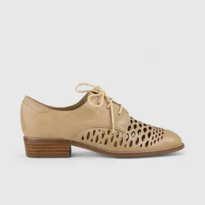 Bulbul Leather Oxford Beige 1083-16