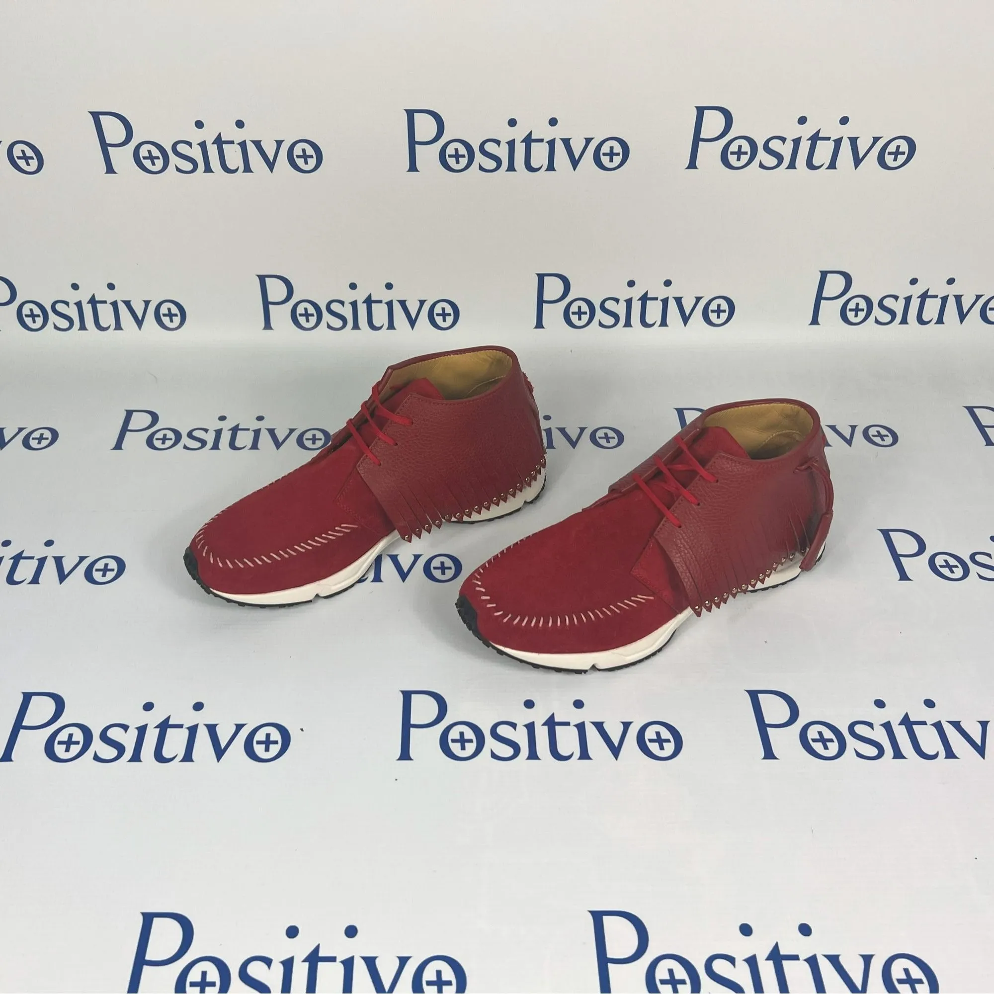 Buscemi Gladiator Red Clay Leather Sneakers w/ Defect