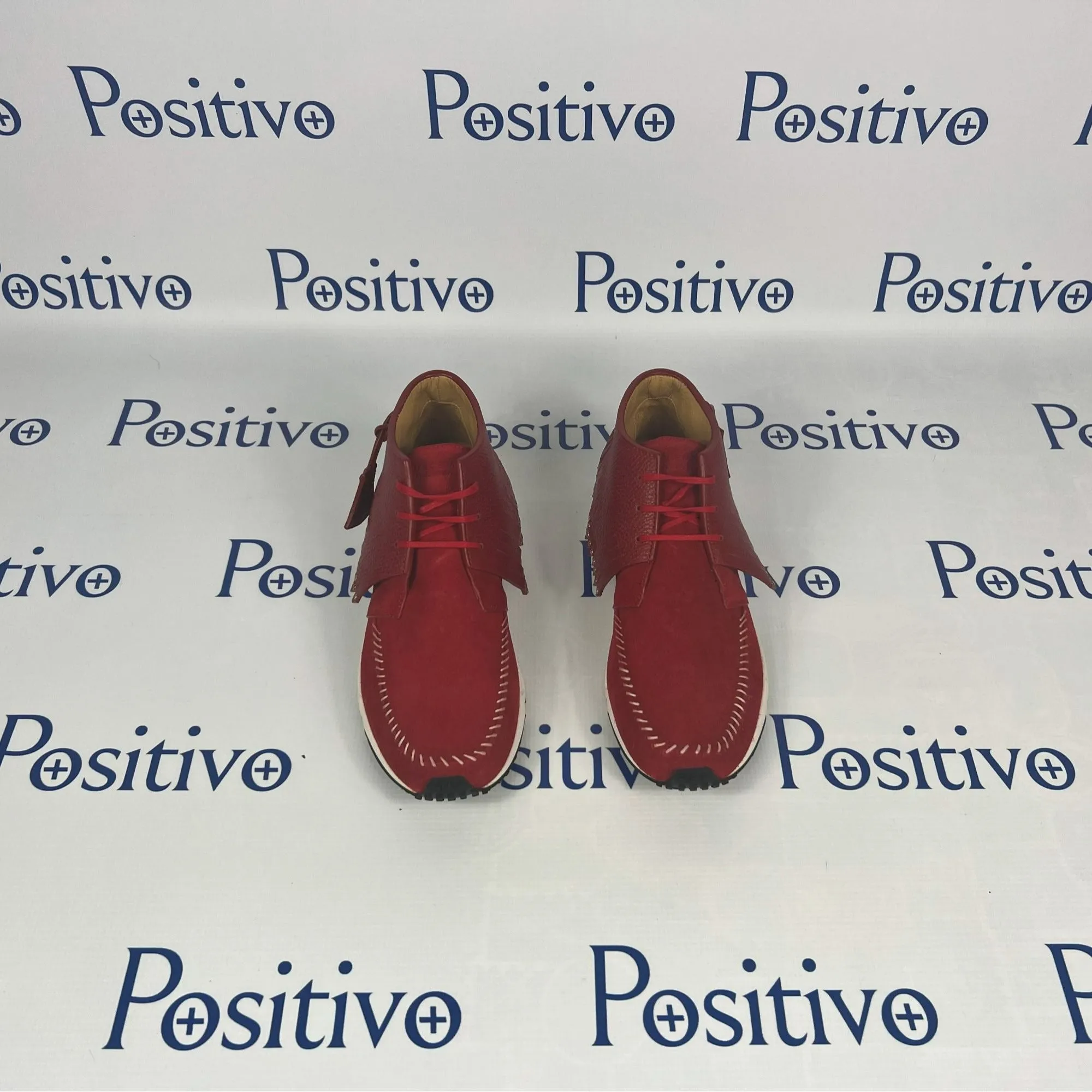 Buscemi Gladiator Red Clay Leather Sneakers w/ Defect
