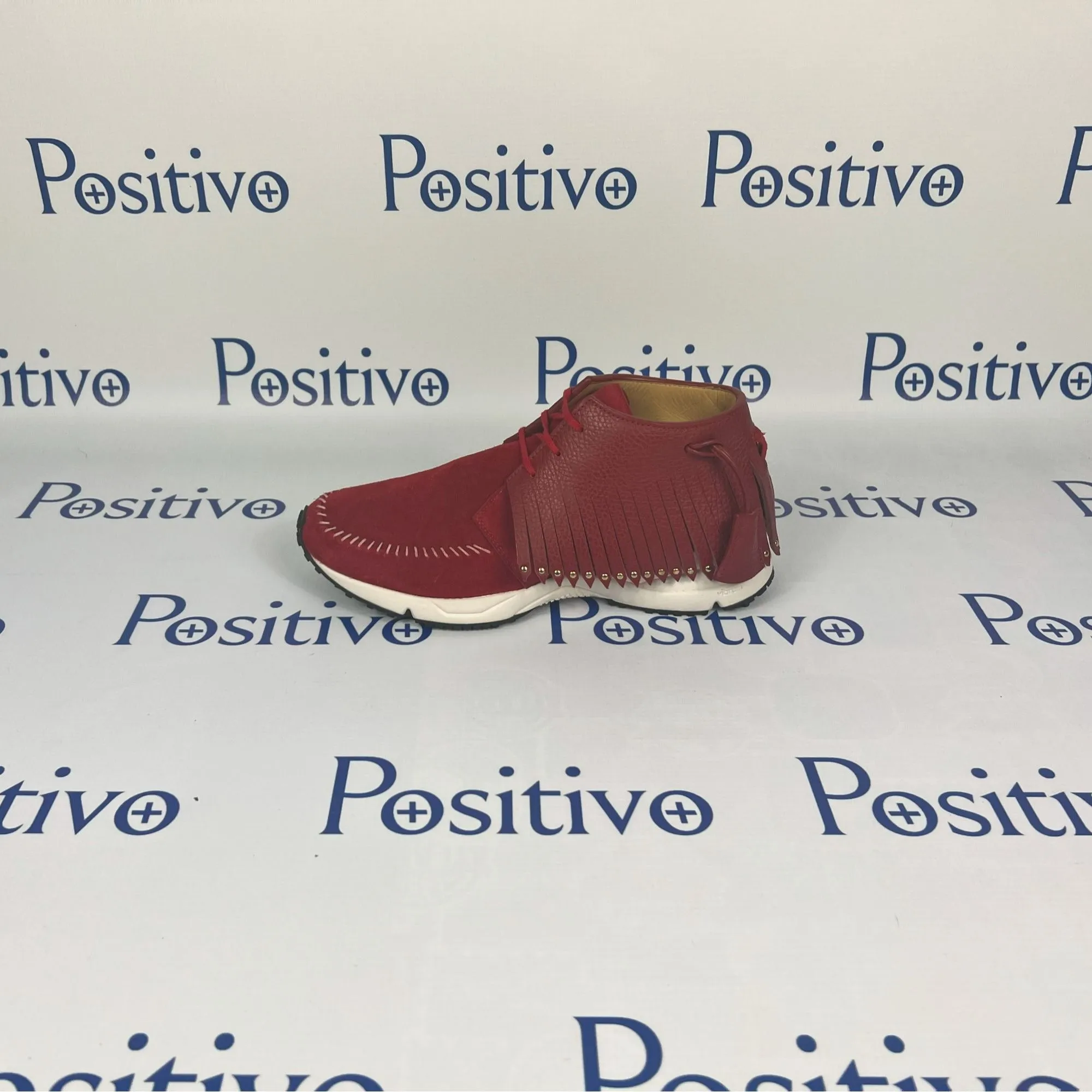 Buscemi Gladiator Red Clay Leather Sneakers w/ Defect